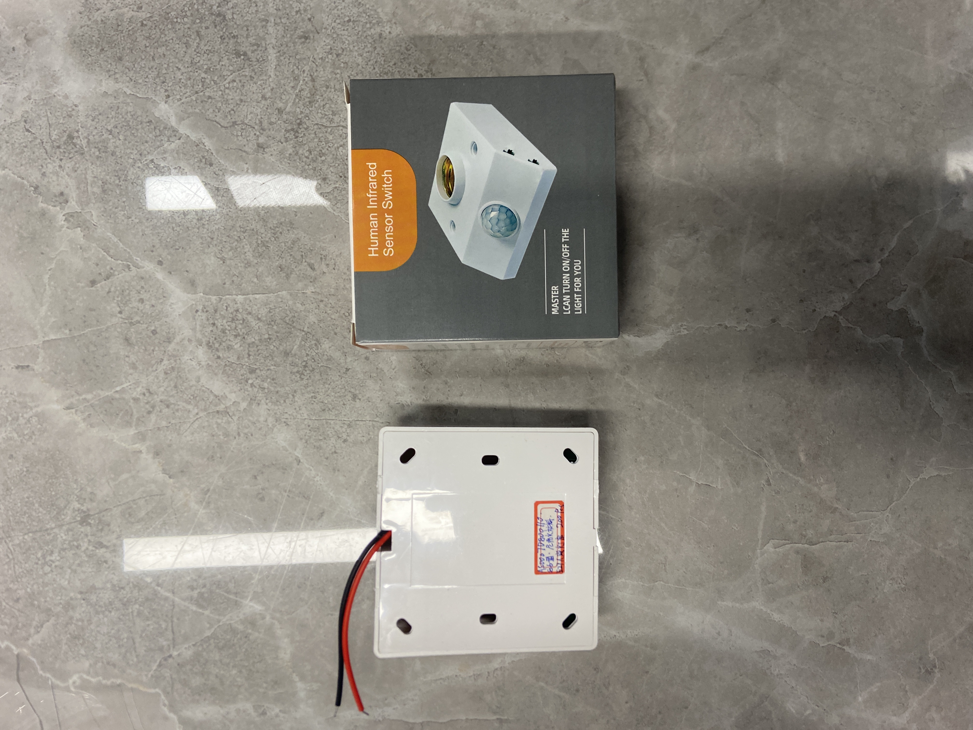 E27 Human Body Sensing Lamp Holder Type 86 Pc Fireproof Material Ac85-265V Specification drawing