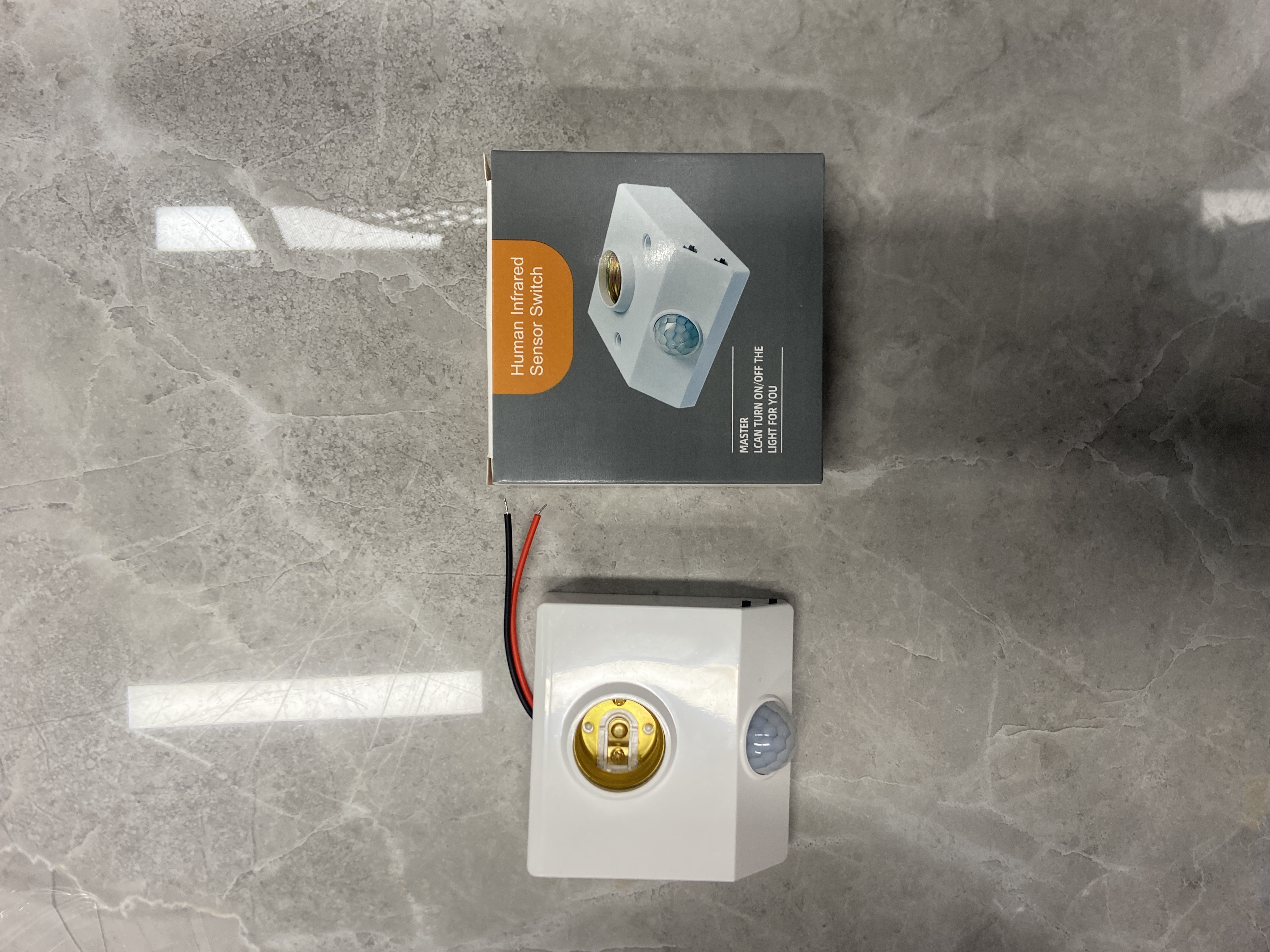E27 Human Body Sensing Lamp Holder Type 86 Pc Fireproof Material Ac85-265V