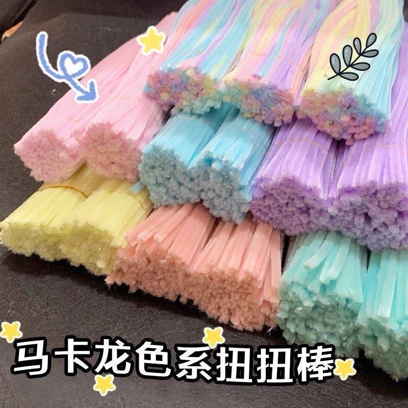 Super dense fleece twist rods, wool strips, diy flower bouquets, art materials, kindergarten children's handmade creative twist rods mixed packaging detail image 1