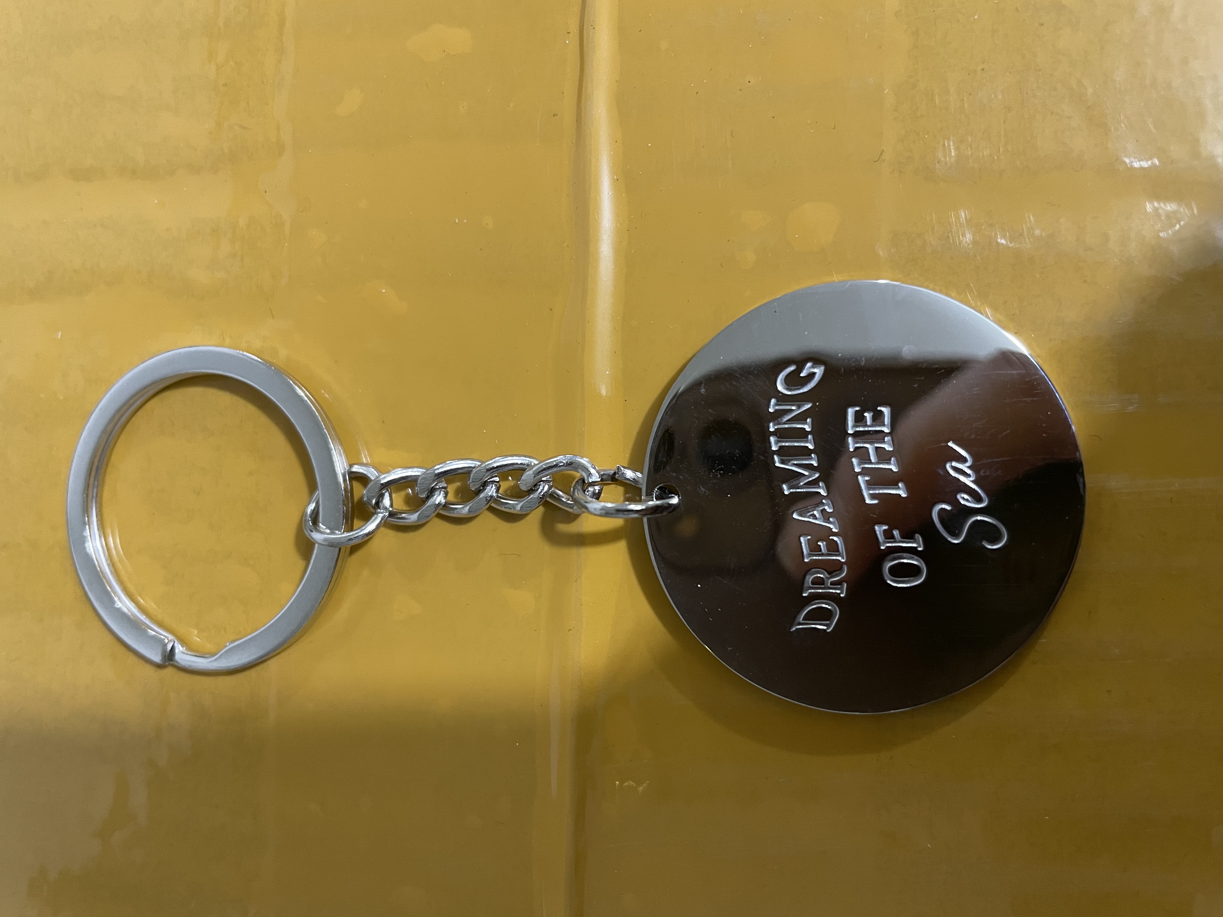 304 Stainless Steel Keychain Pendant Specification drawing