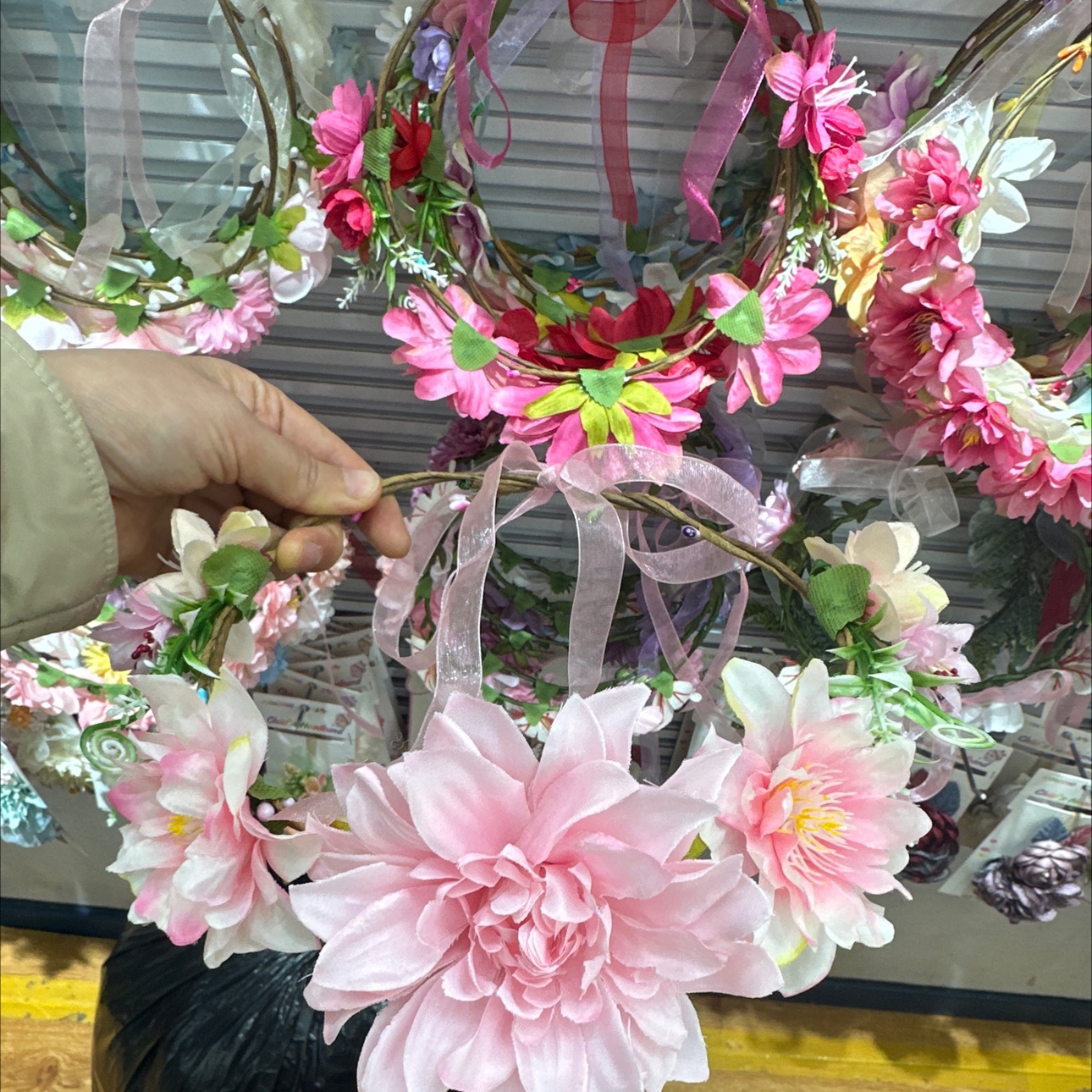 欧美时尚花环