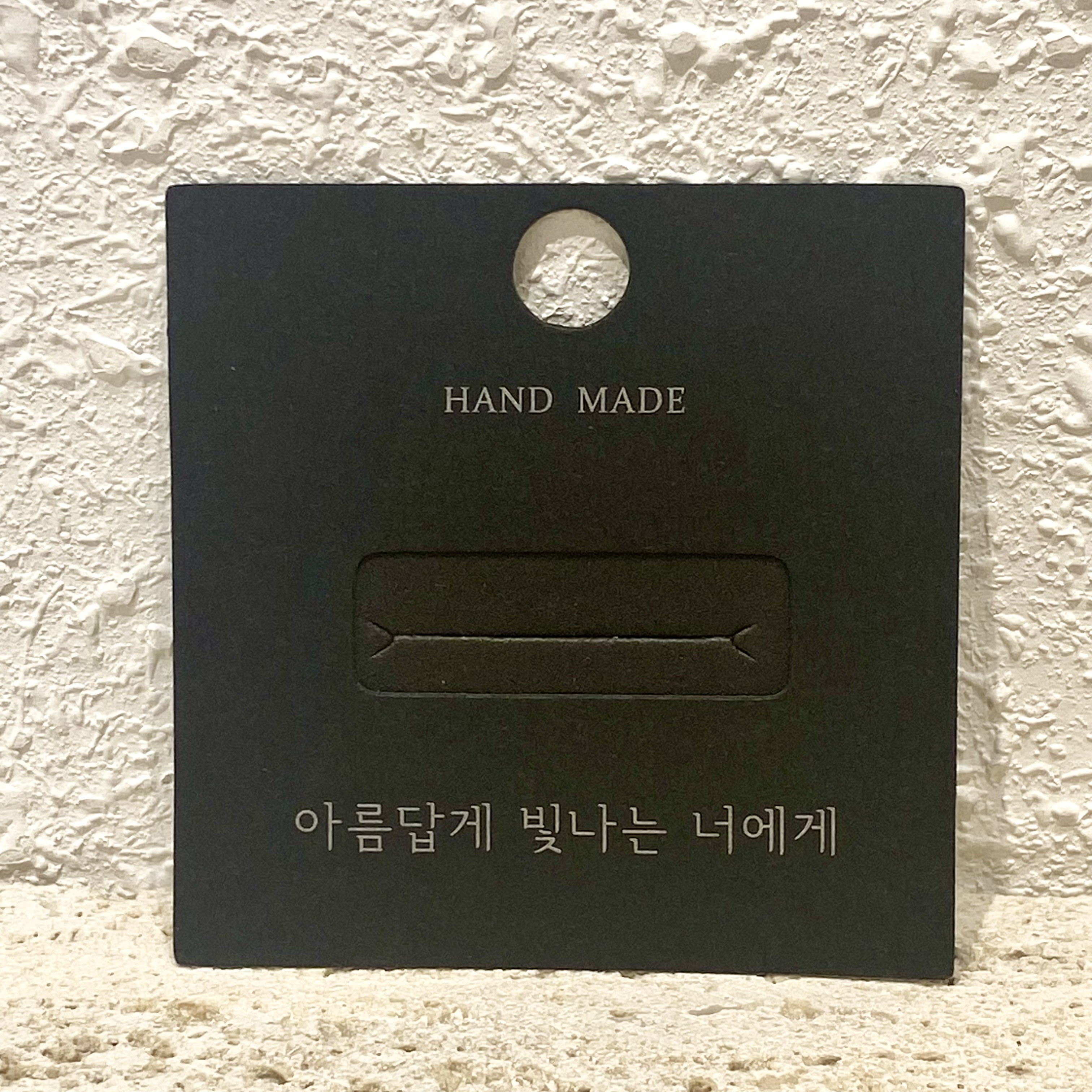 Korean version of black sponge ring card spot popular jewelry packaging earrings card necklace jewelry card paper LOGO customization thumbnail