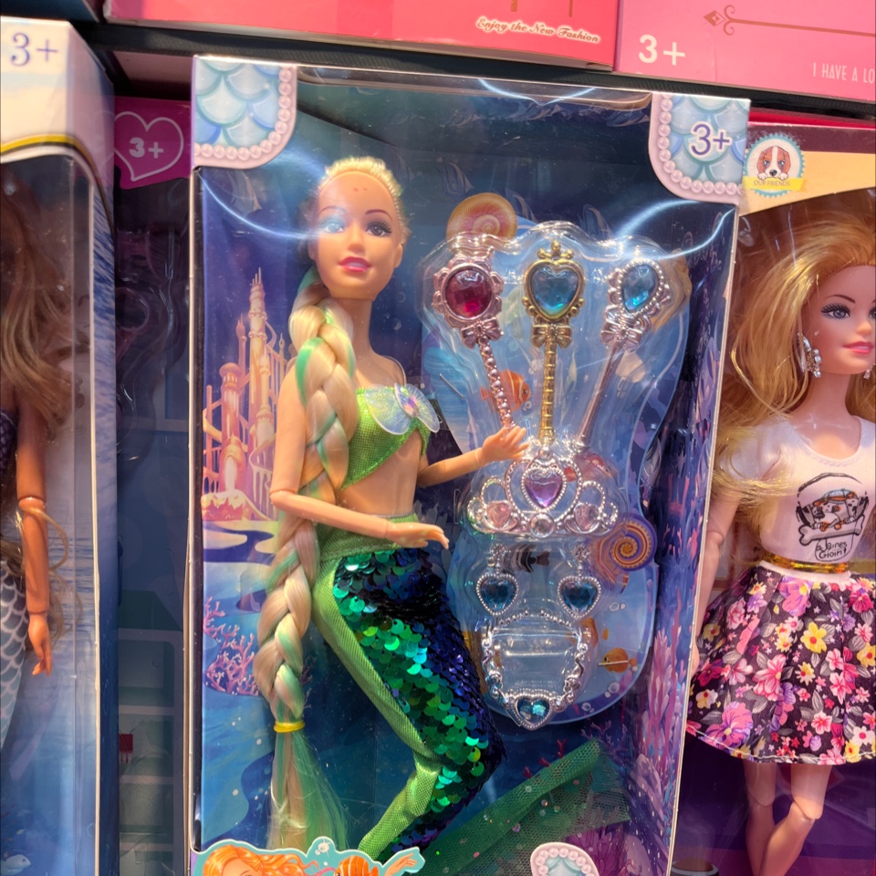 芭比娃娃玩具俄罗斯套娃拉布公仔毛绒可爱手工玩偶儿童礼物