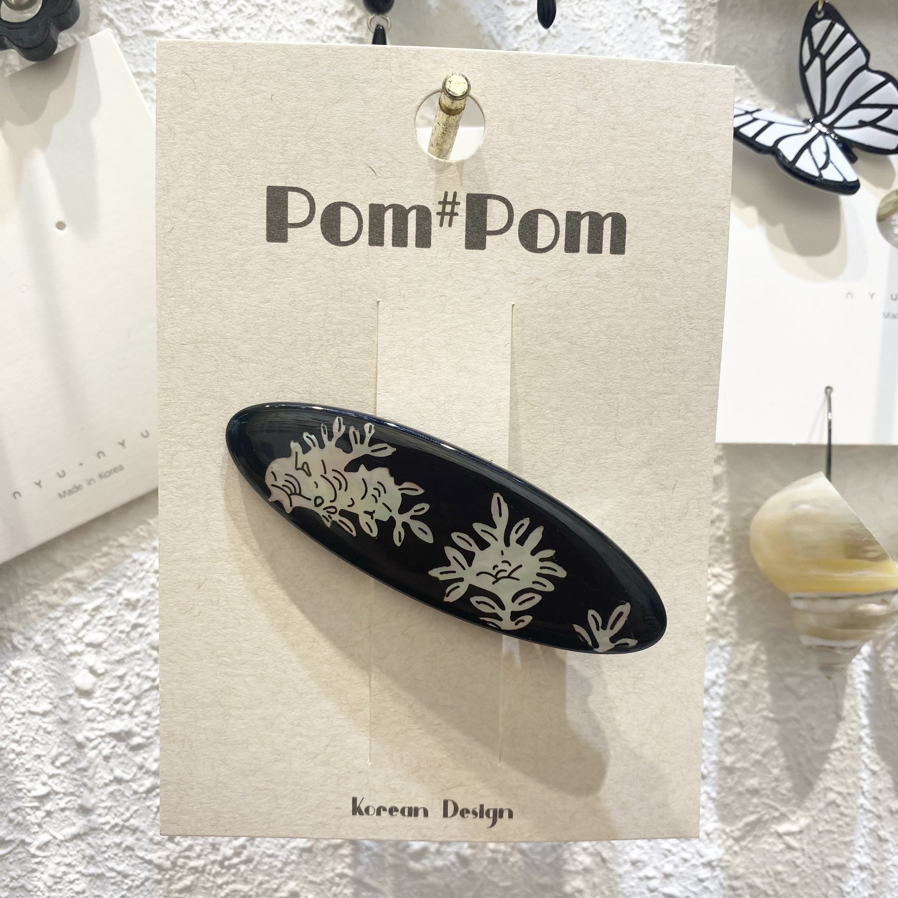 韩版通用发夹卡纸现货pom头饰发卡饰品包装纸卡diy详情图3