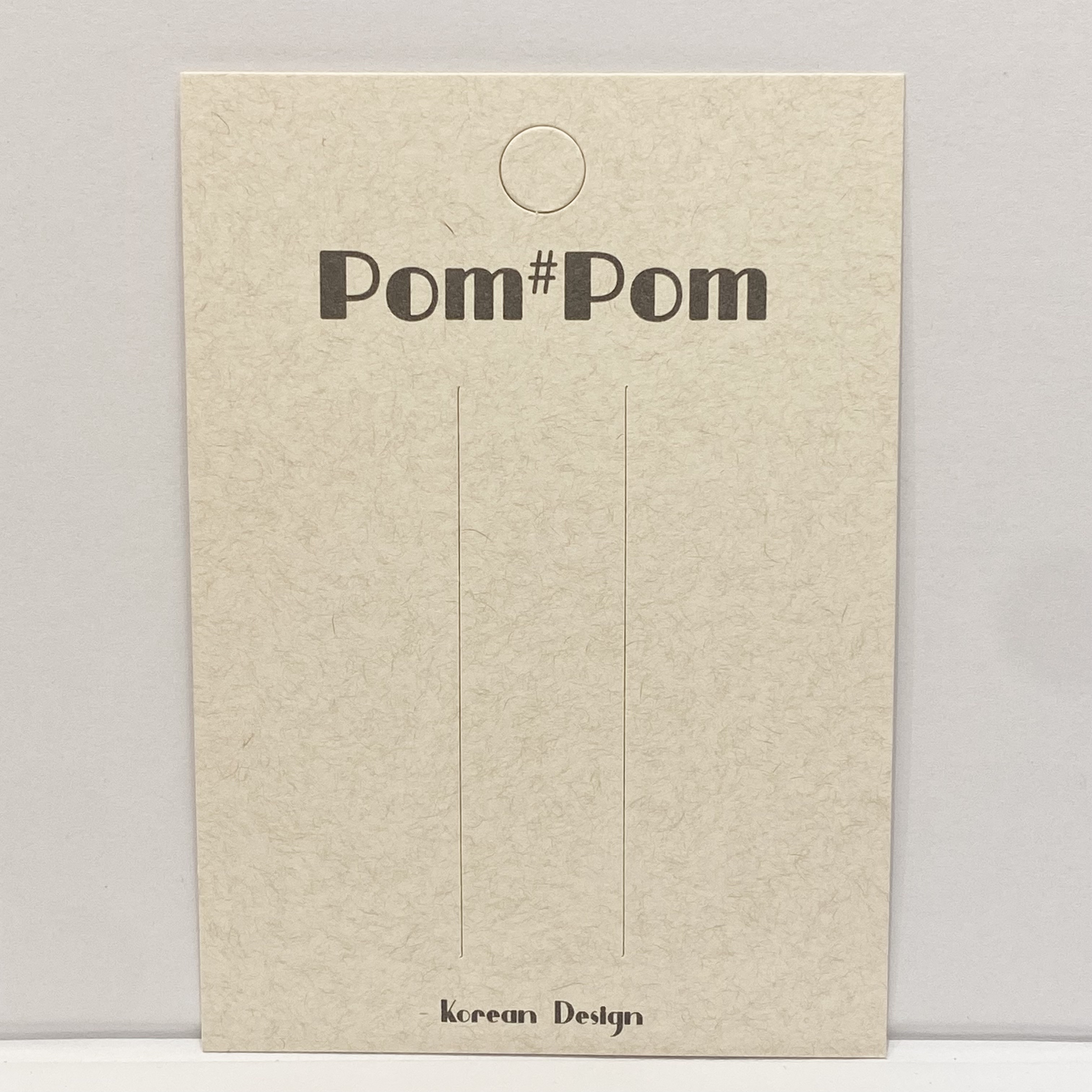 韩版通用发夹卡纸现货pom头饰发卡饰品包装纸卡diy