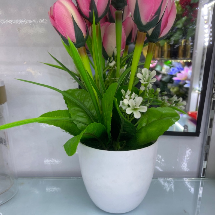 新品上市！仿真花摆件，清明花系列，细致如真，假花也能美如画，让你的家更加温馨！