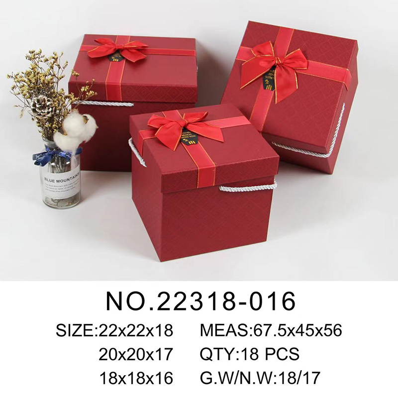 Wholesale of new special paper square set gift boxes, wedding candy boxes, storage boxes and bow gift boxes Application Scenario