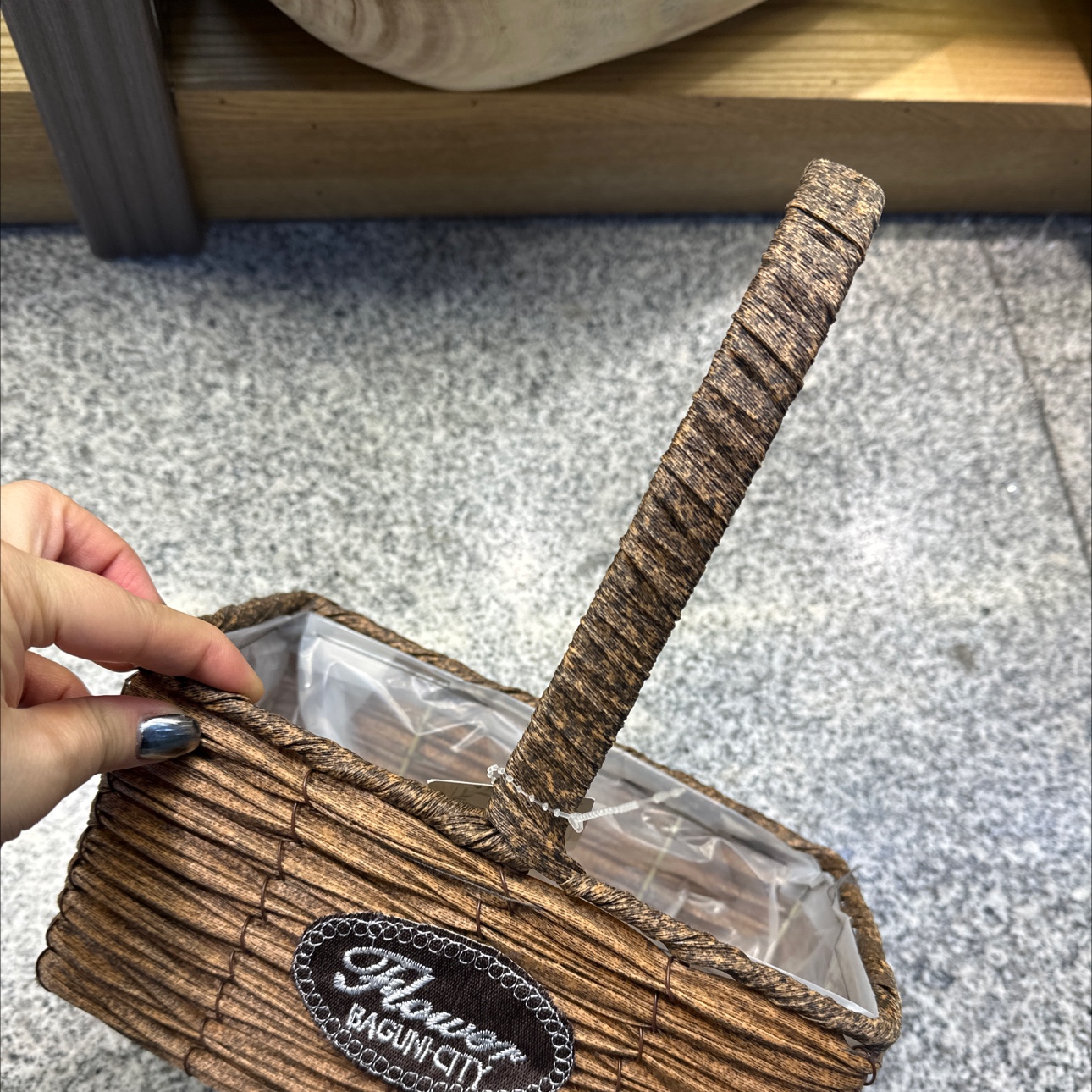 新品上市！手工编织花篮，PP材质，耐用实用，让你的家更有温馨感觉！