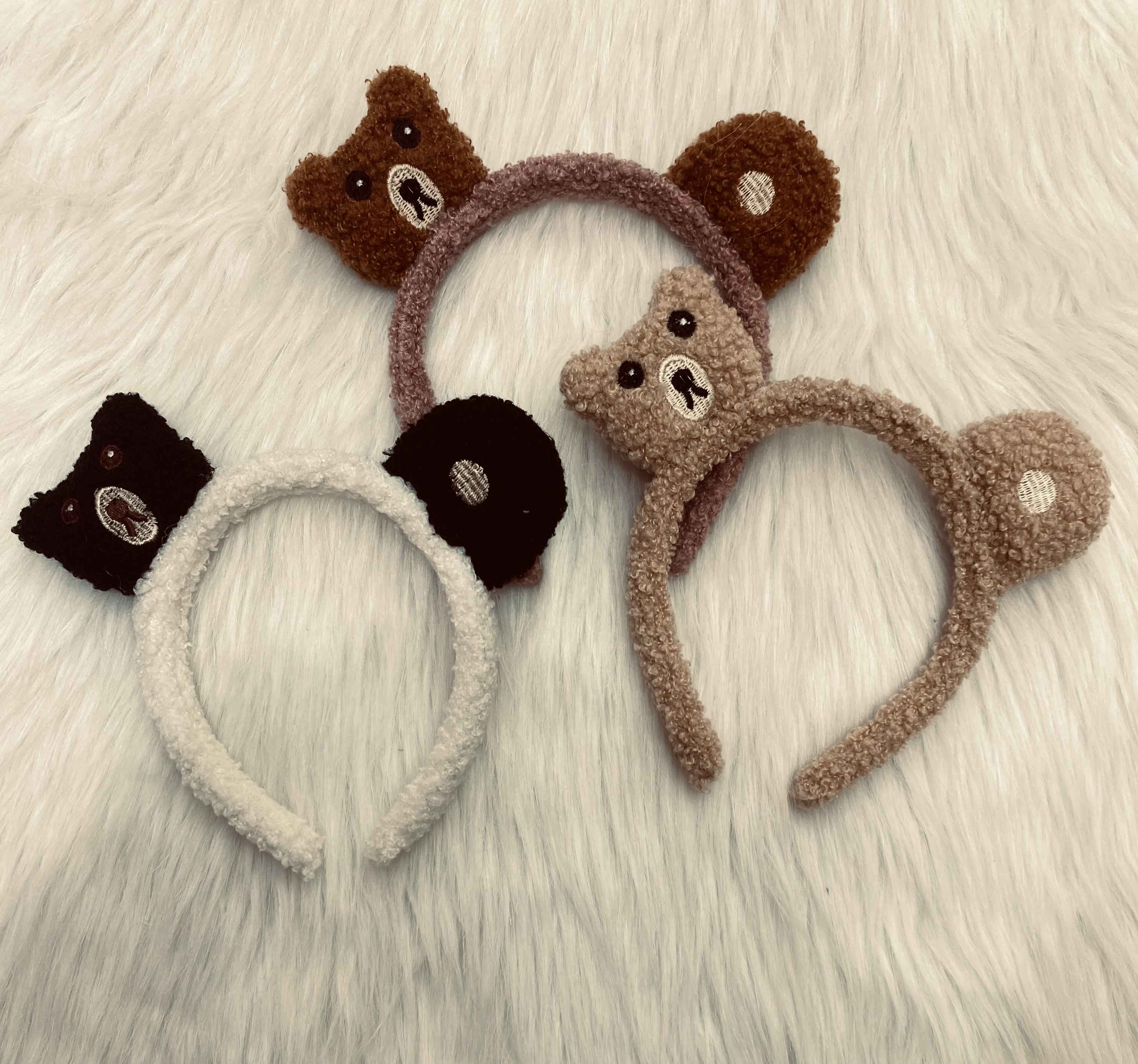 Cute three-dimensional bear heart-shaped hair band, Internet celebrity, super cute and funny bear ears, face wash headband, hair band, hair accessory, female hair clip