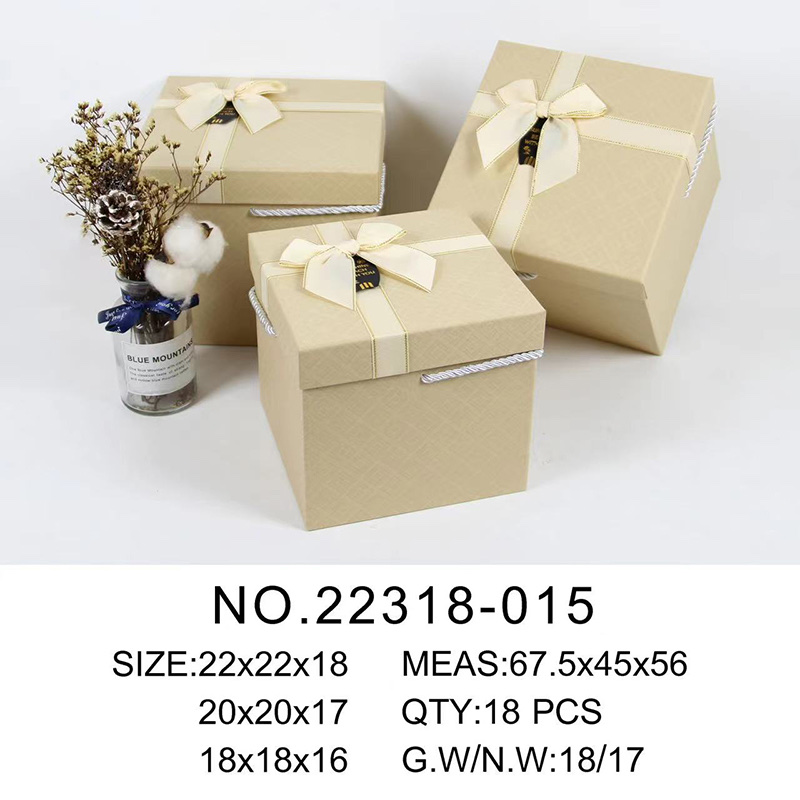 Wholesale of new special paper square set gift boxes, wedding candy boxes, storage boxes and bow gift boxes details Picture