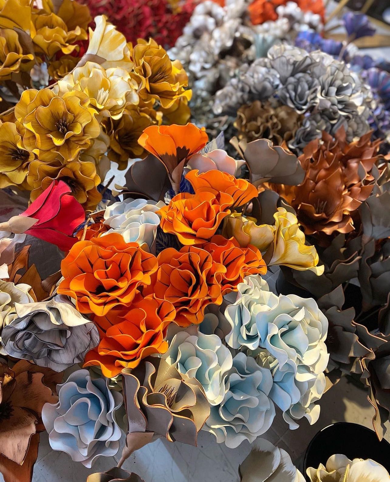 EVA foam simulation flowers, European-style decorative flowers, custom foam decorative flowers Application Scenario