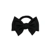 The exquisite medium-sized bow tie is simple and elegant. The black hair tie is versatile for daily use. The satin fabric headwear and hair flower are perfect for women Specification image