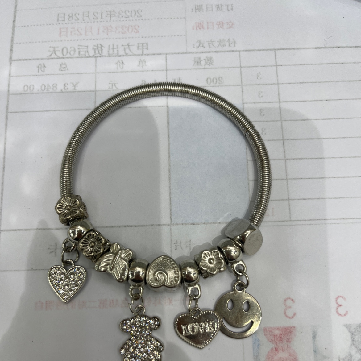 欧美时尚番多拉小熊手链