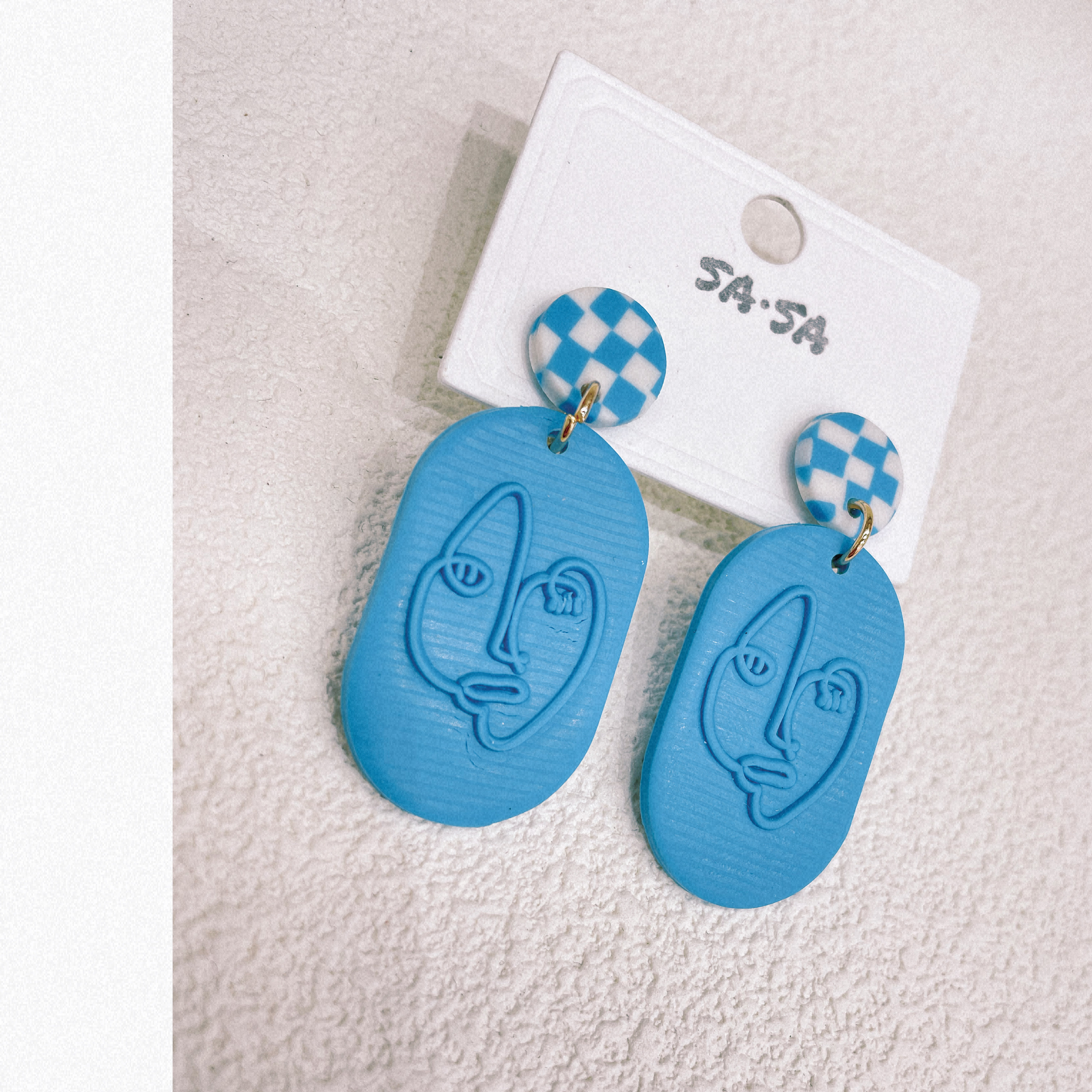 2024 Cross-border best-selling soft clay earrings, women's handcrafted polymer clay stud earrings, simple and elegant style, direct sales from the manufacturer