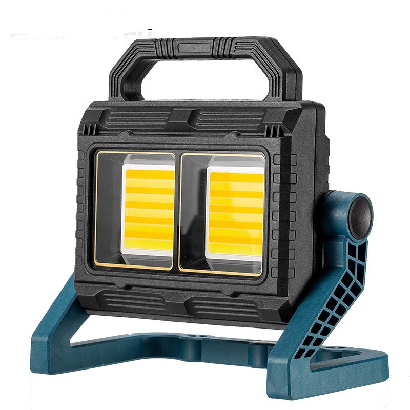 Cross-border new COB floodlight strong light search site mobile work mine light with charging treasure outdoor lawn light solar light Solar garden light solar street light Item Picture