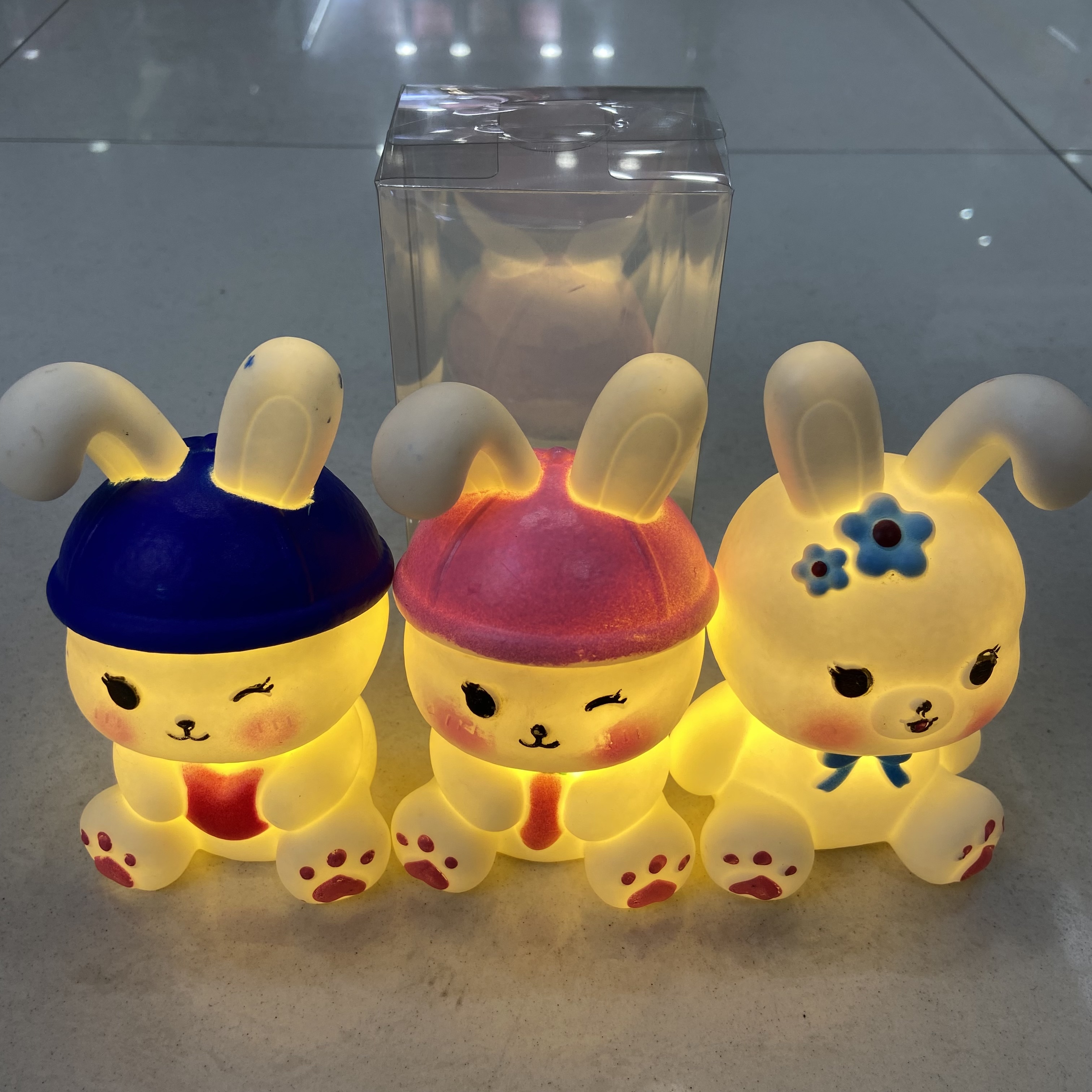 动物卡通小夜灯装饰卧室床头萌趣兔子小夜灯