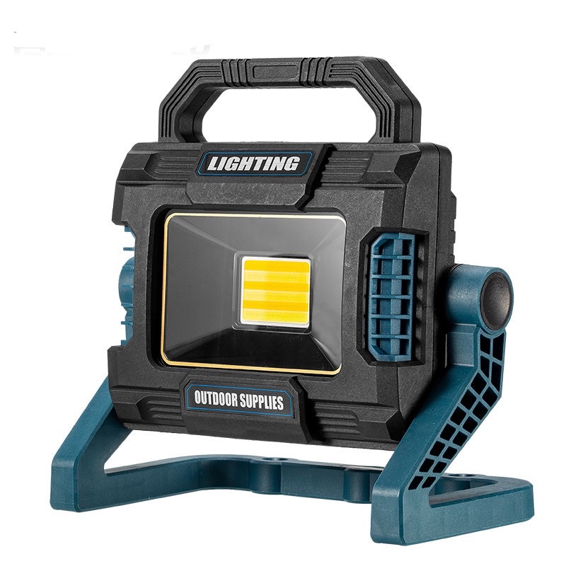 Cross-border new COB floodlight strong light search site mobile work mine light with charging treasure outdoor lawn light solar light Solar garden light solar street light Application Scenario