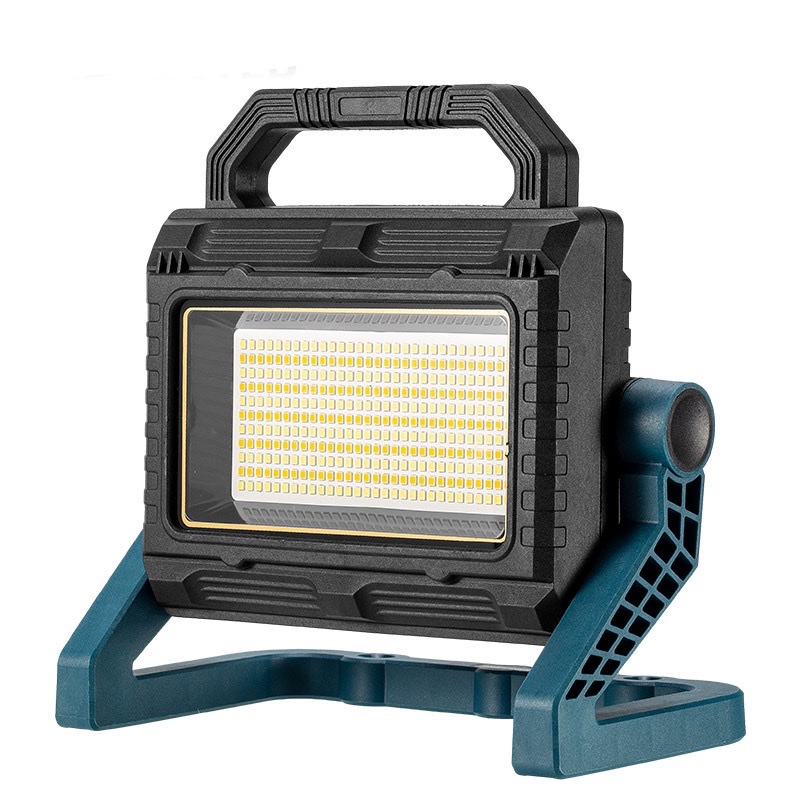 Cross-border new COB floodlight strong light search site mobile work mine light with charging treasure outdoor lawn light solar light Solar garden light solar street light details Picture