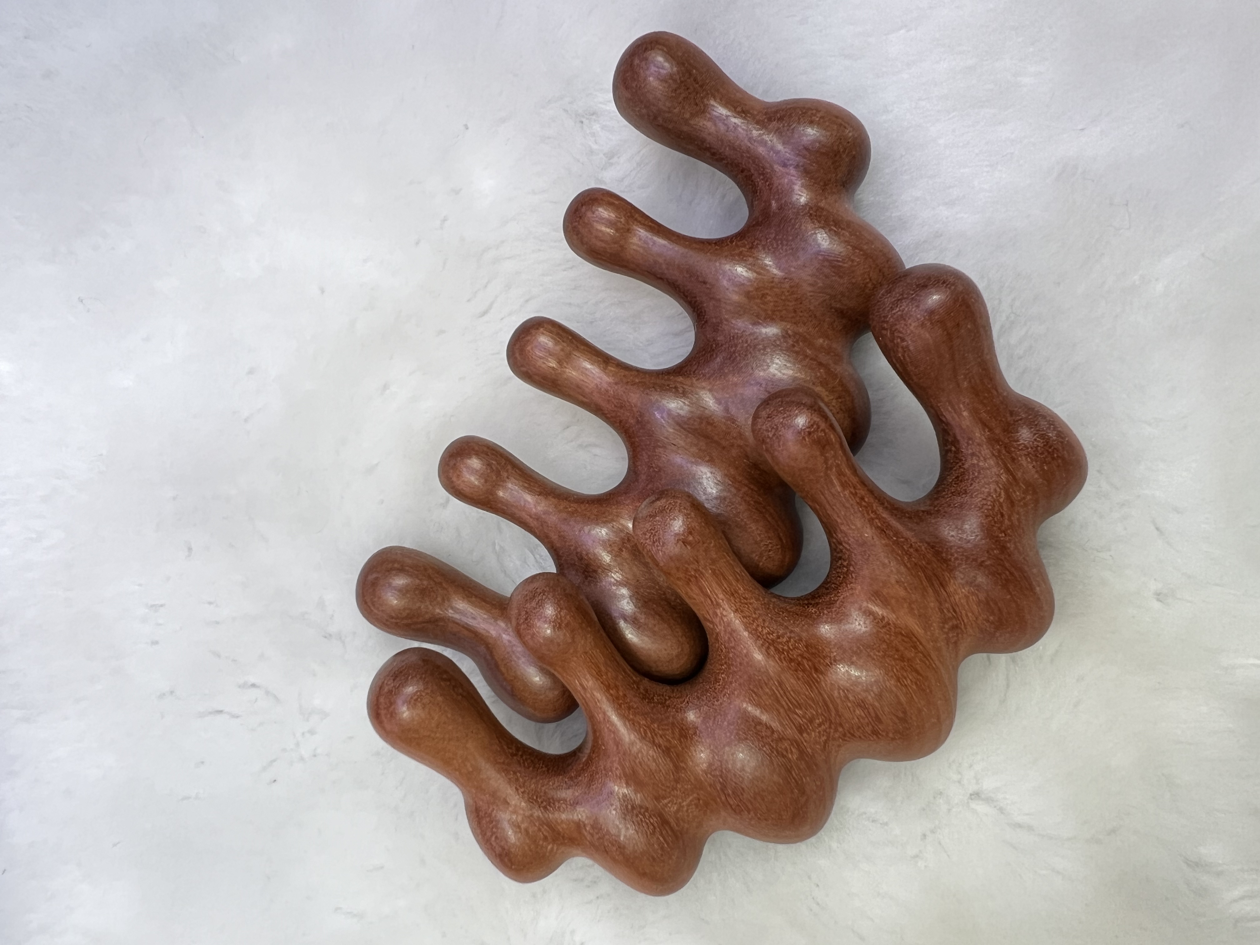 Natural rosewood dragon back massage comb, portable household massage comb Application Scenario