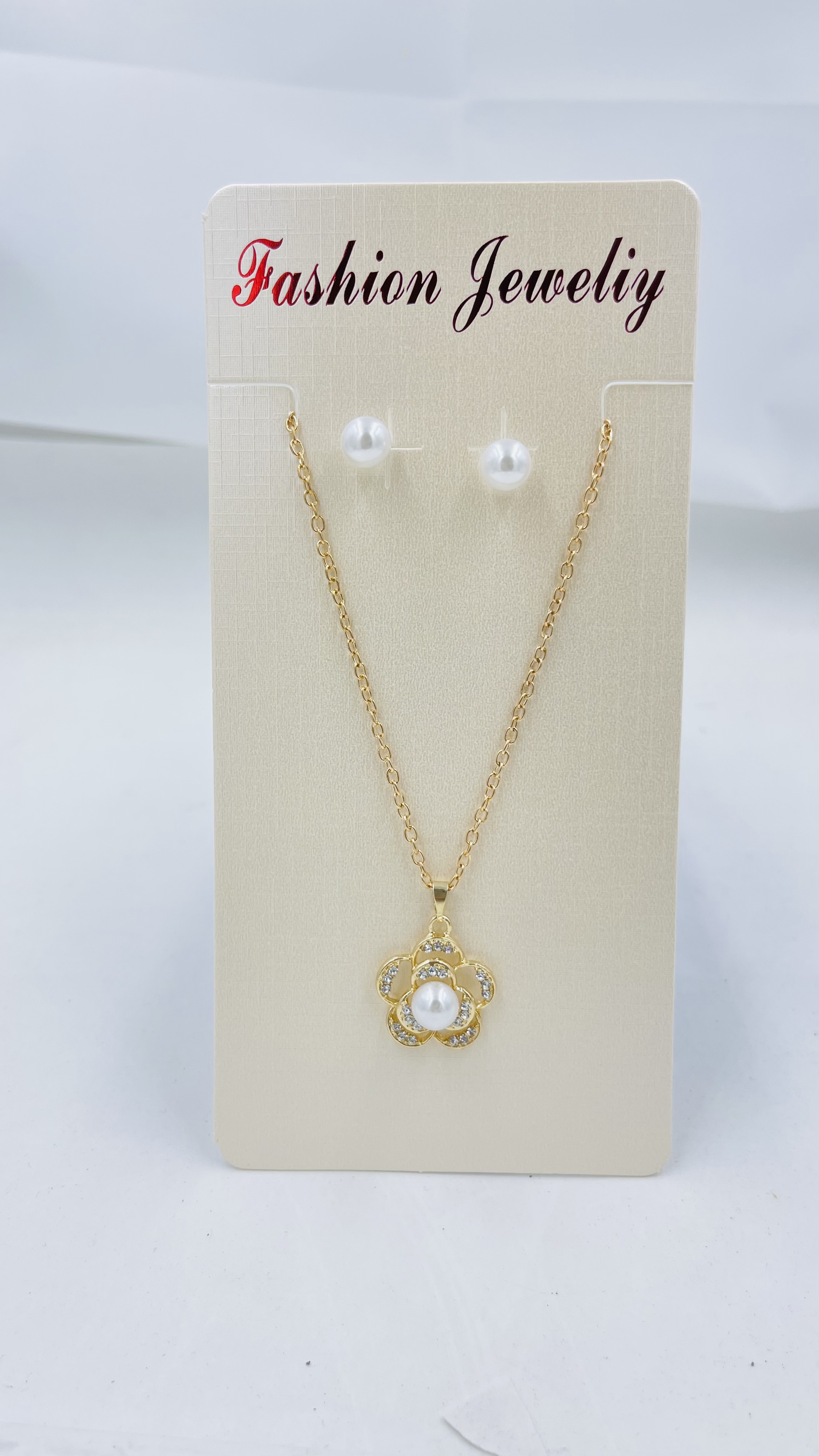 Two Necklace Earrings Set