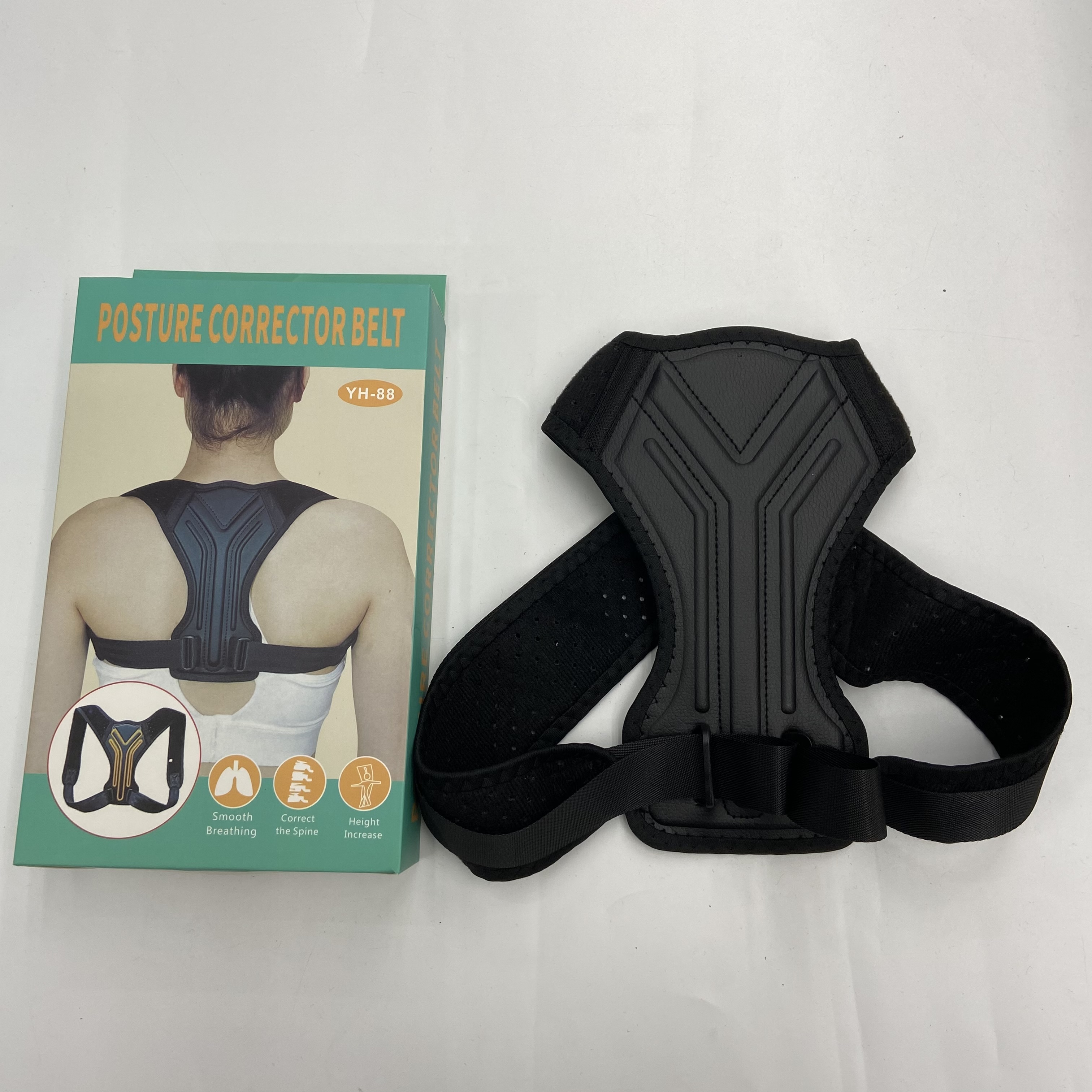 驼背矫正带透气可调高低肩挺胸男女纠正坐姿背部矫正器
