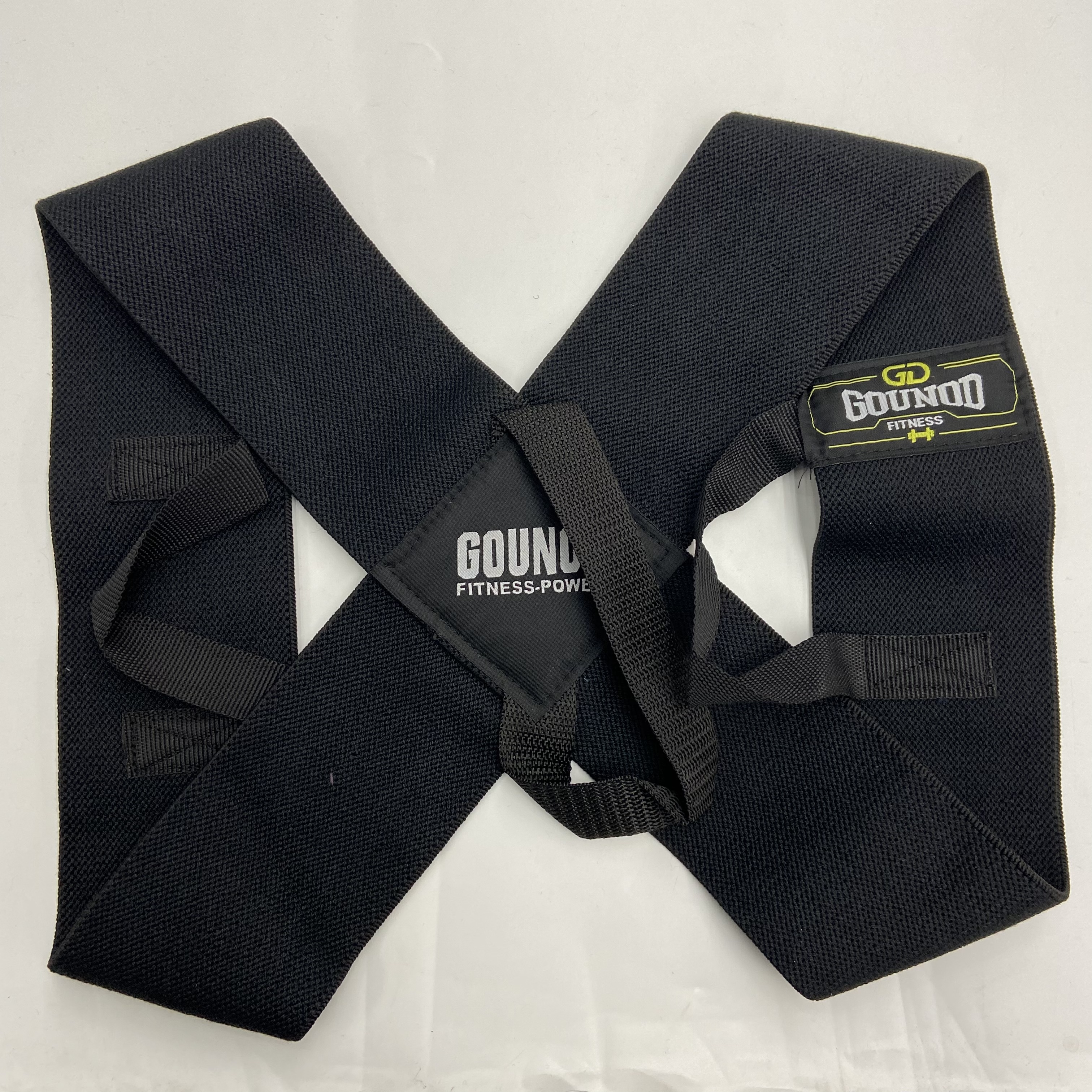 健身沉肩带训练辅助带卧推肩部训练带推举挺胸直背矫正带男女开肩产品图