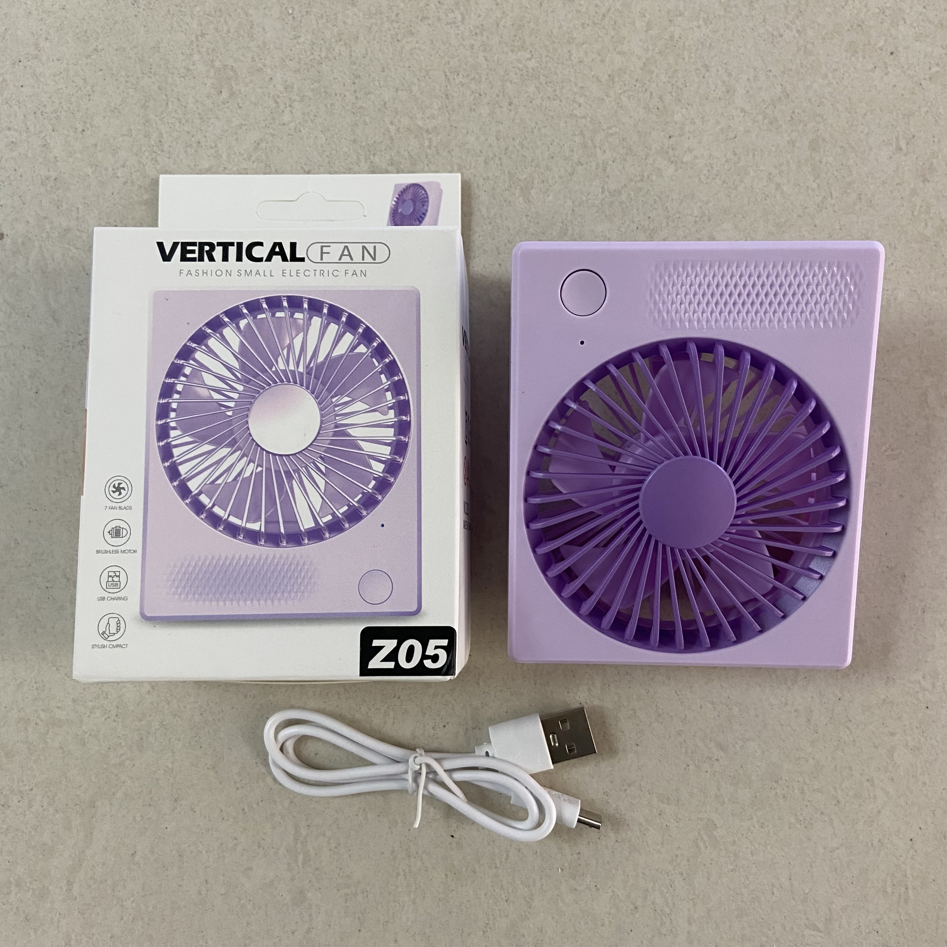 usb mini ultra-thin charging fan portable small fan mini small fan detail image 2