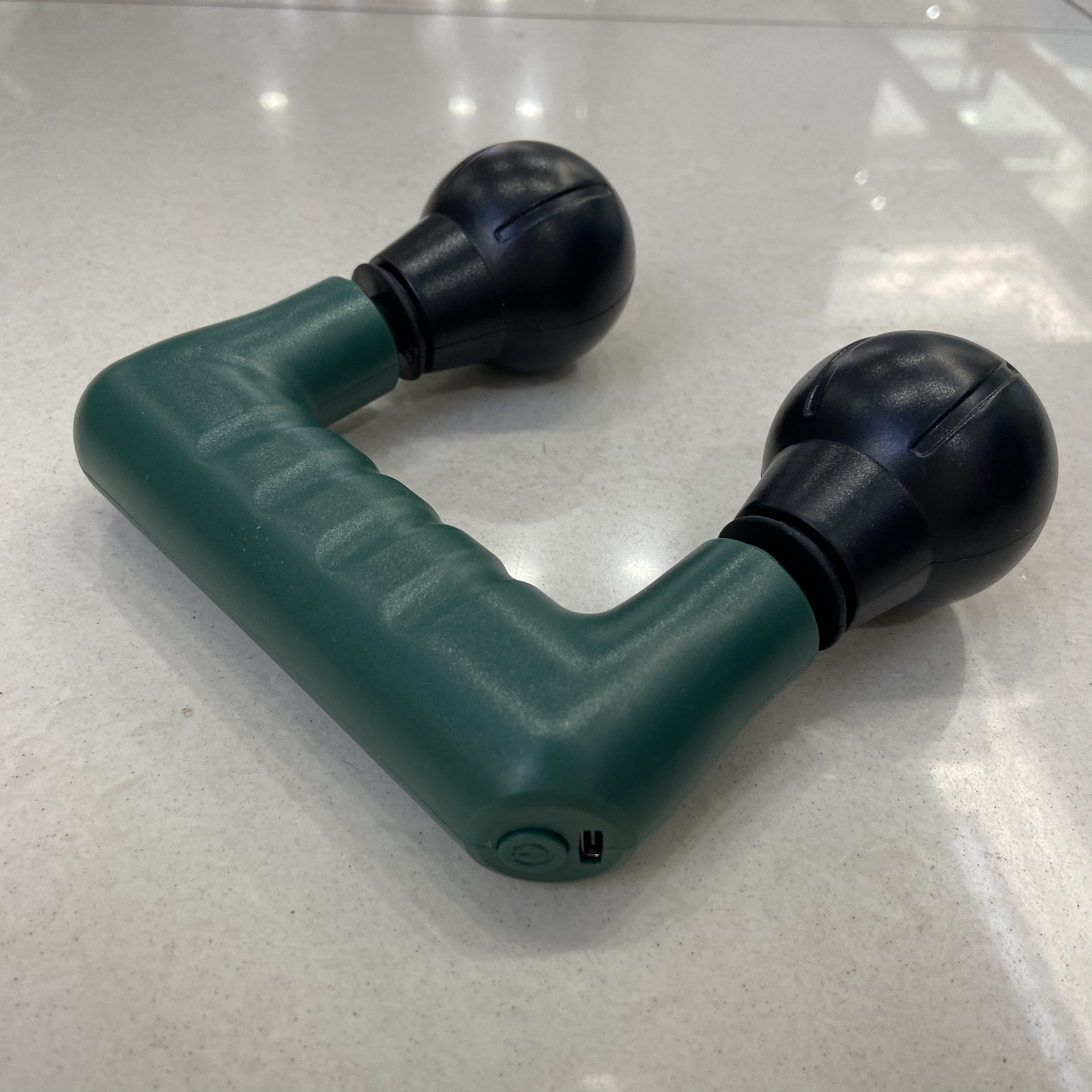 Dual-head mini foam massage gun, USB charging, vibrating foam massage gun, electric detail image 5