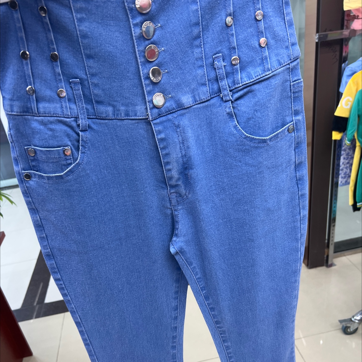 Foreign Trade Women Jeans Girl Denim Women's Wear Specification drawing