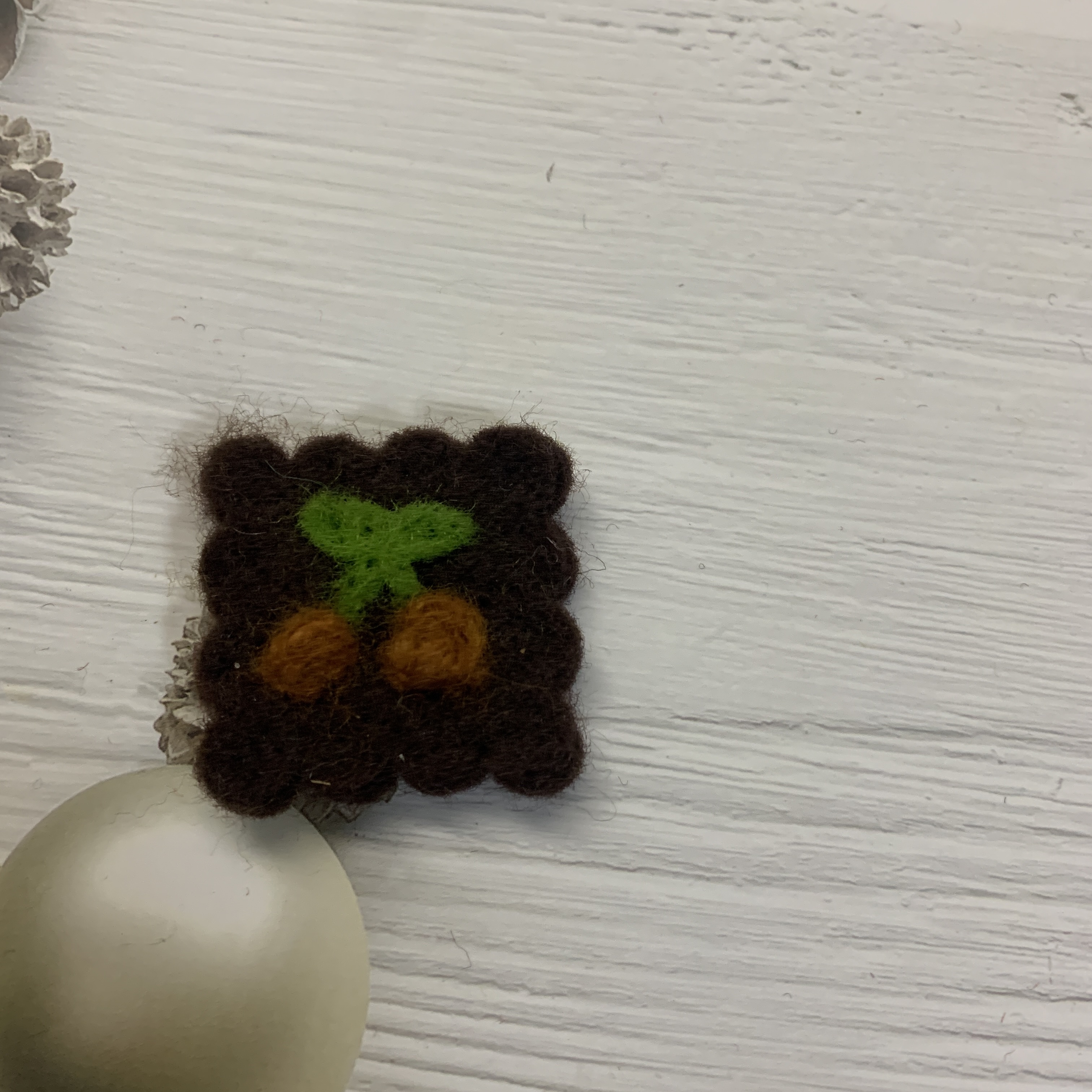 Cute Yarn Cartoon Strawberry Lemon Cherry Grape Grab Felt Accessory Specification drawing