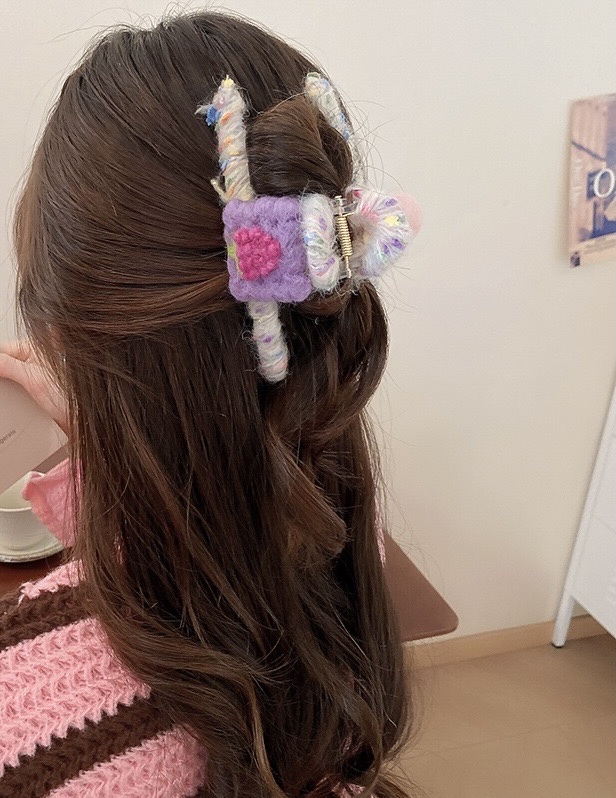Cute Yarn Cartoon Strawberry Lemon Cherry Grape Grab Felt Accessory undefined