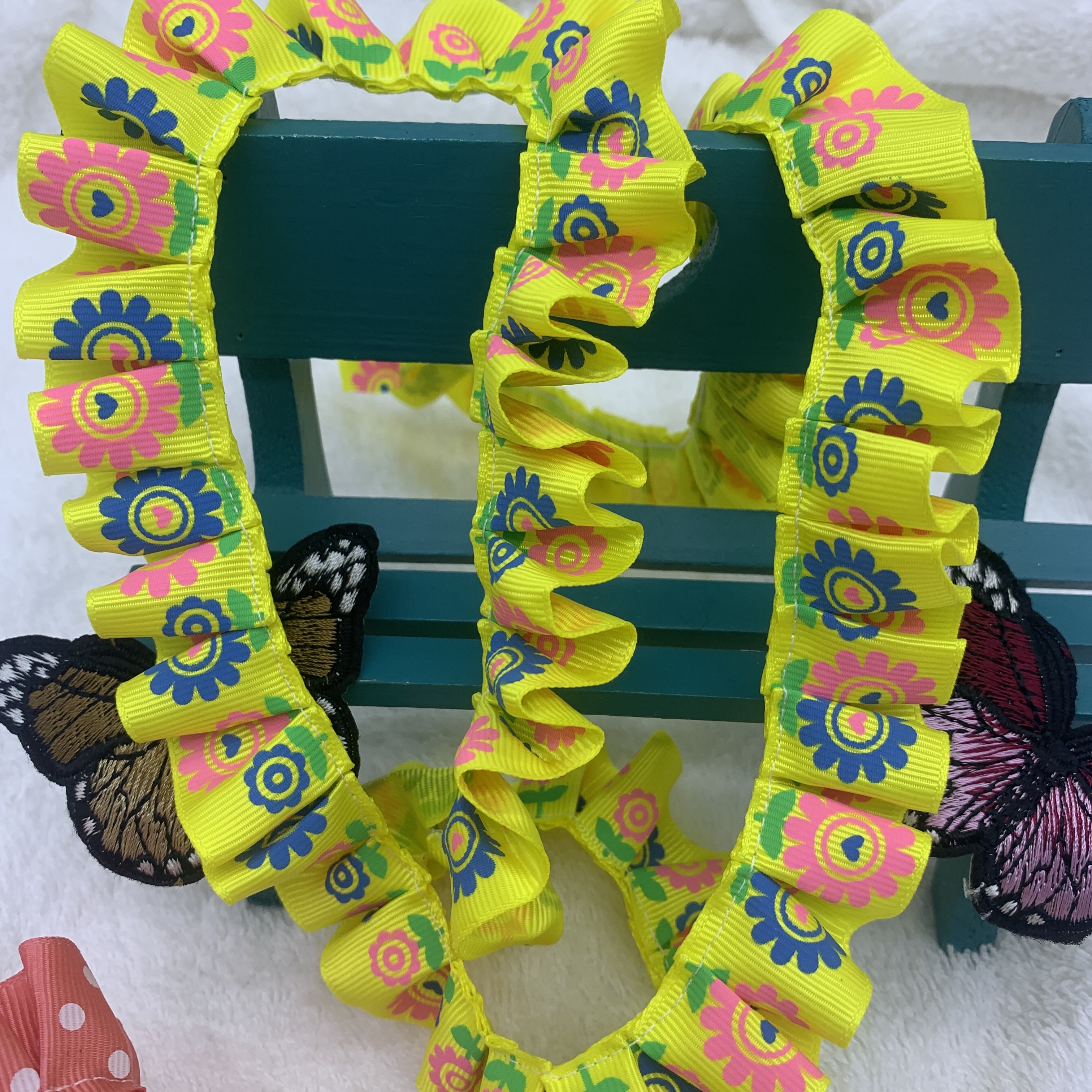 2.5Cm High Quality Ribbon Lace Confused Baby Craft Decoration Discount Lace Toy Clothing Accessories undefined