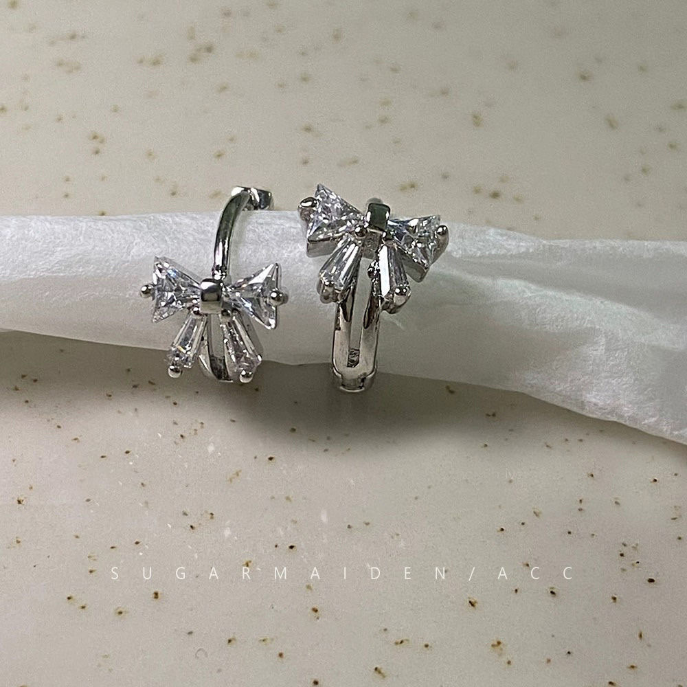 925 Silver ear ring, fashionable and elegant for women, anti-allergy ear buckle, new Korean version earrings, 422 earrings, silver ear buckle earrings