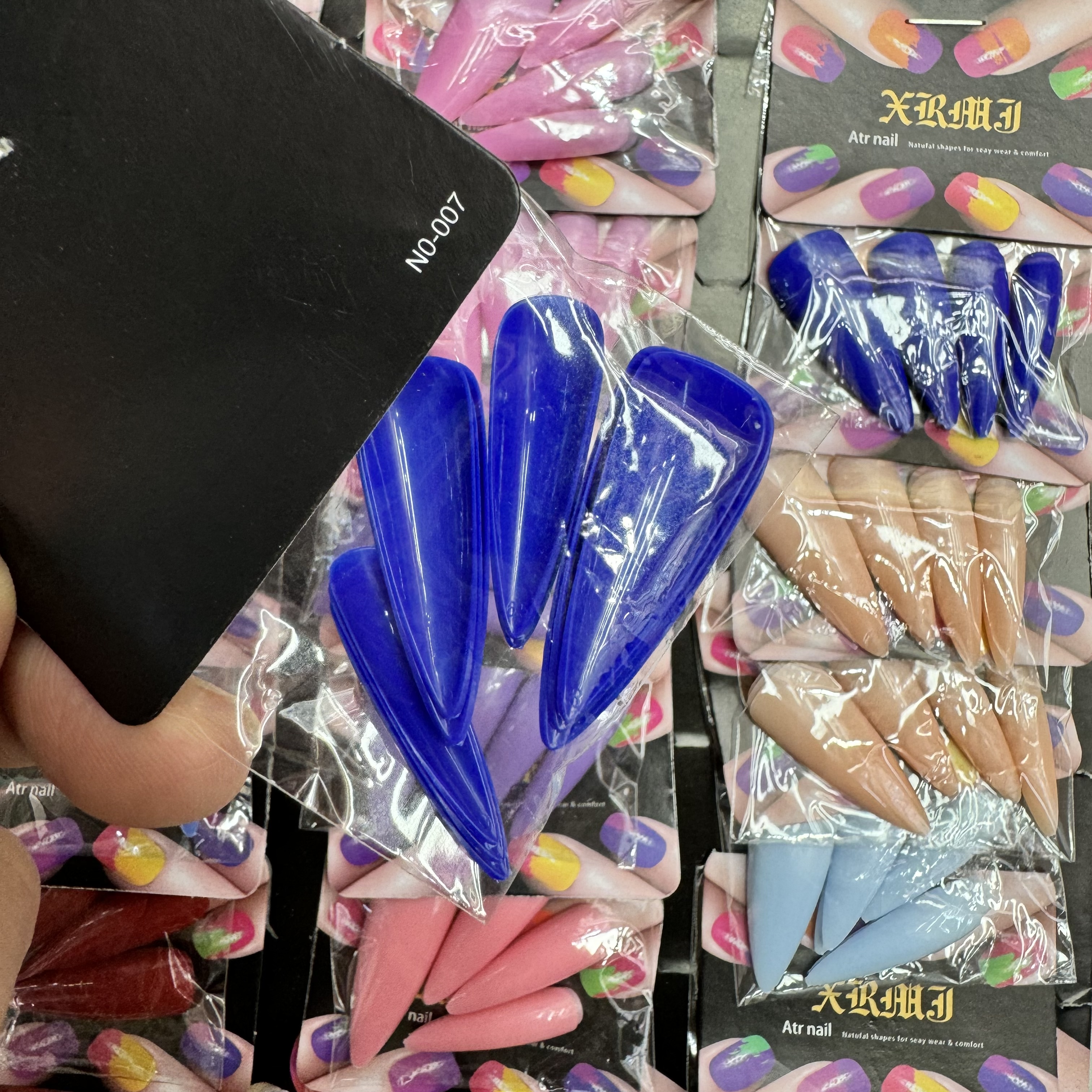 Cross-Border New Nail Nail Finished 12 Pieces 24 Card Nail Patch Wear Nail Nail Wear Nail Specification drawing