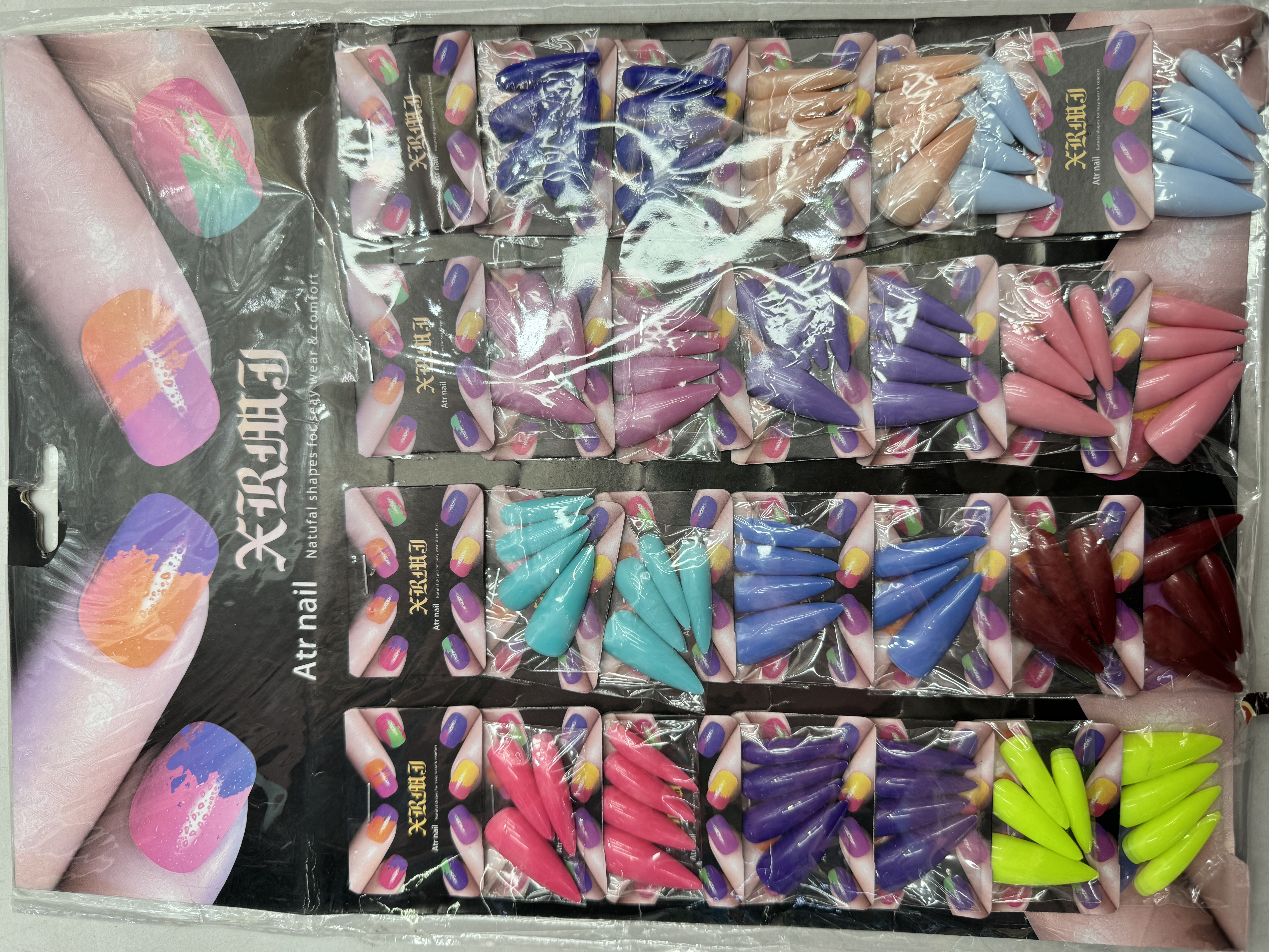 Cross-Border New Nail Nail Finished 12 Pieces 24 Card Nail Patch Wear Nail Nail Wear Nail