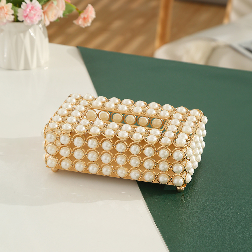 Home European Fashion High-Grade Paper Box Home Creative Light Luxury Glass Storage Box Living Room Storage Box Specification drawing
