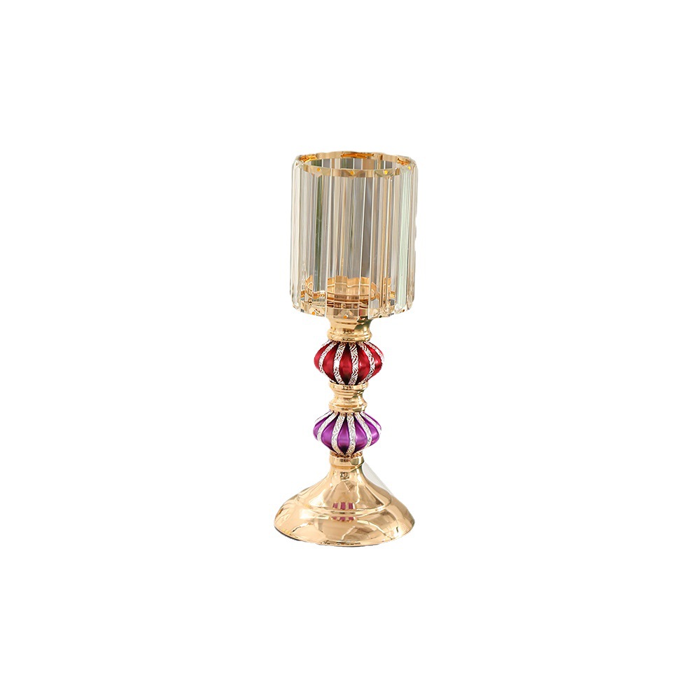 Home Creative Fashion High-End Candlestick Decoration European Home Gift Tabletop Decoration Light Luxury Iron Candlestick Specification drawing