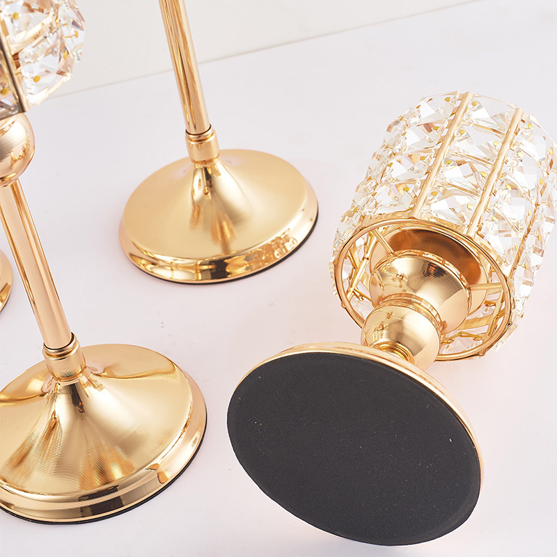 Hot European Crystal Candlestick Wedding Props Party Decoration Candle Cup Home Decoration Candlestick Table Setting Application Scenario