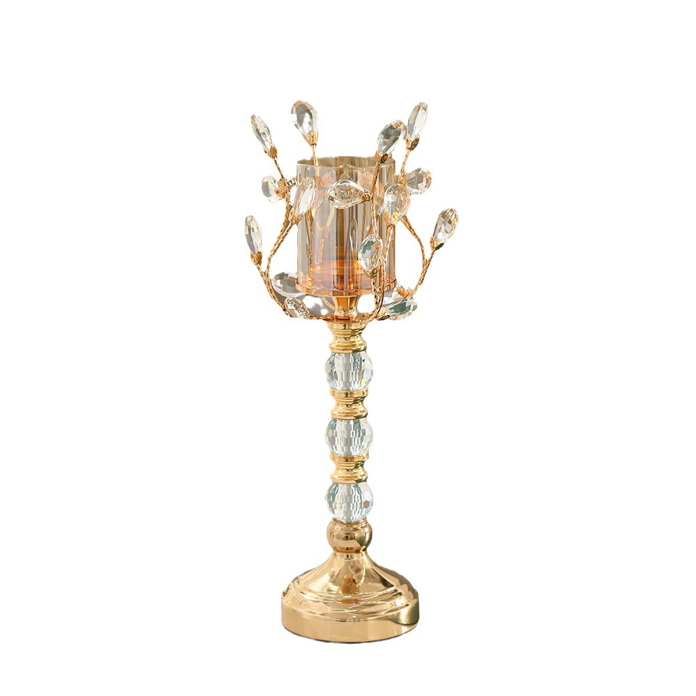 Leisure Fashion Household Candlestick Creative European Candlestick High-Grade Iron Flower Branch Candlestick Decoration Manufacturers Wholesale Item Picture