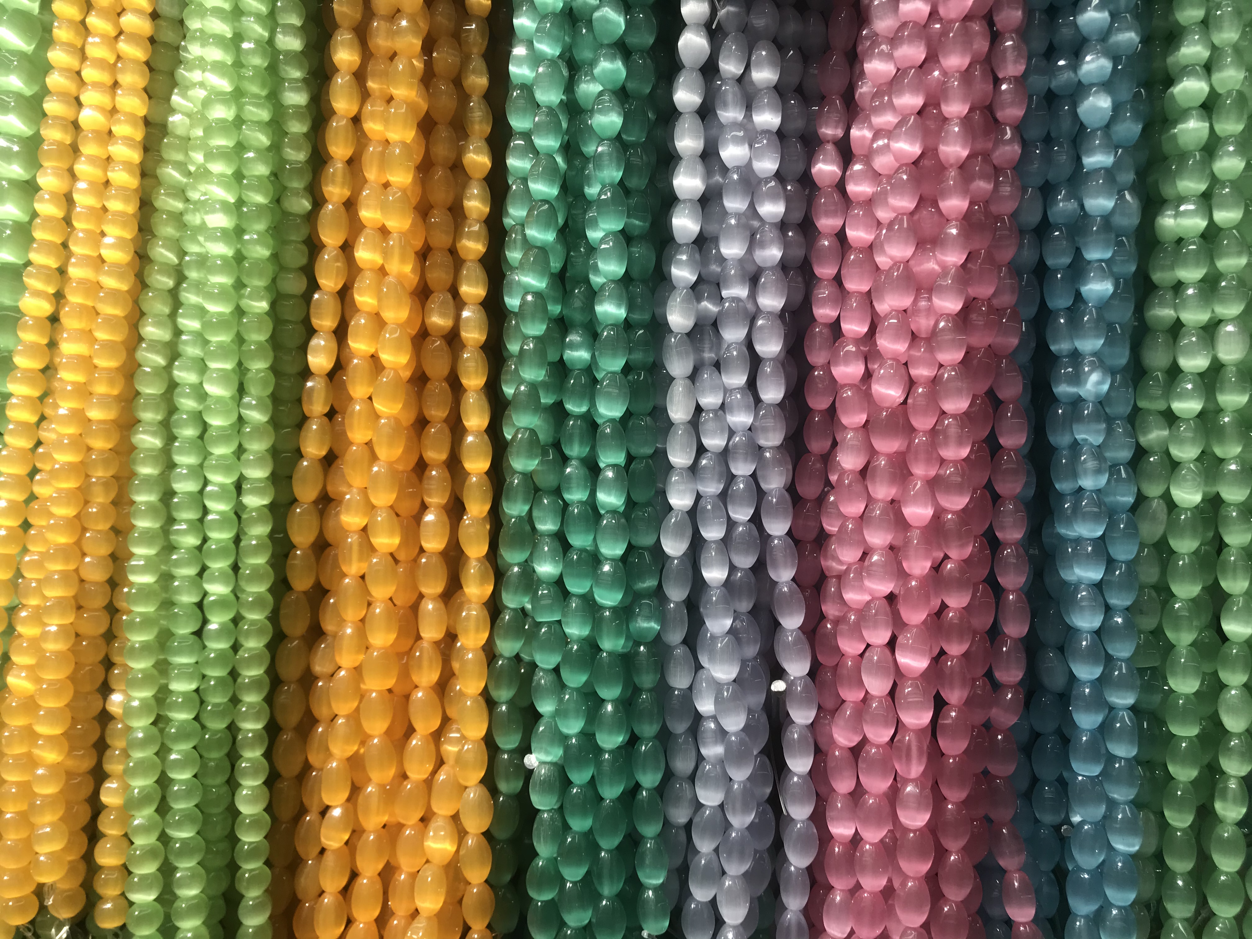 各种猫眼石，琉璃珠产品图