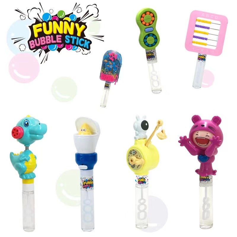 Summer cartoon fun and creative bubble sticks, children's outdoor hand-blown bubble toys, cross-border