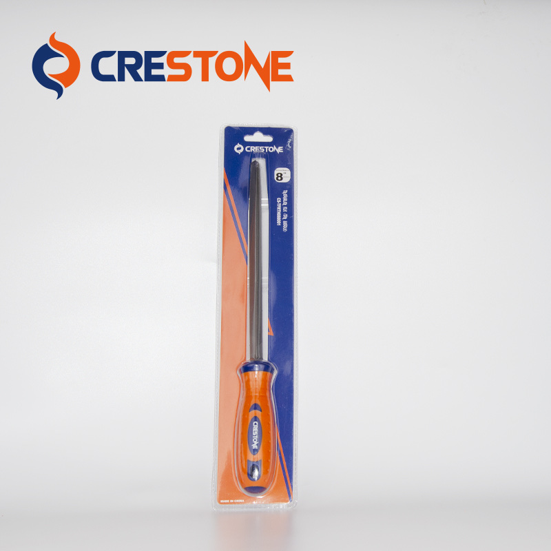 TRIANGULAR STEEL FILE WITH HANDL