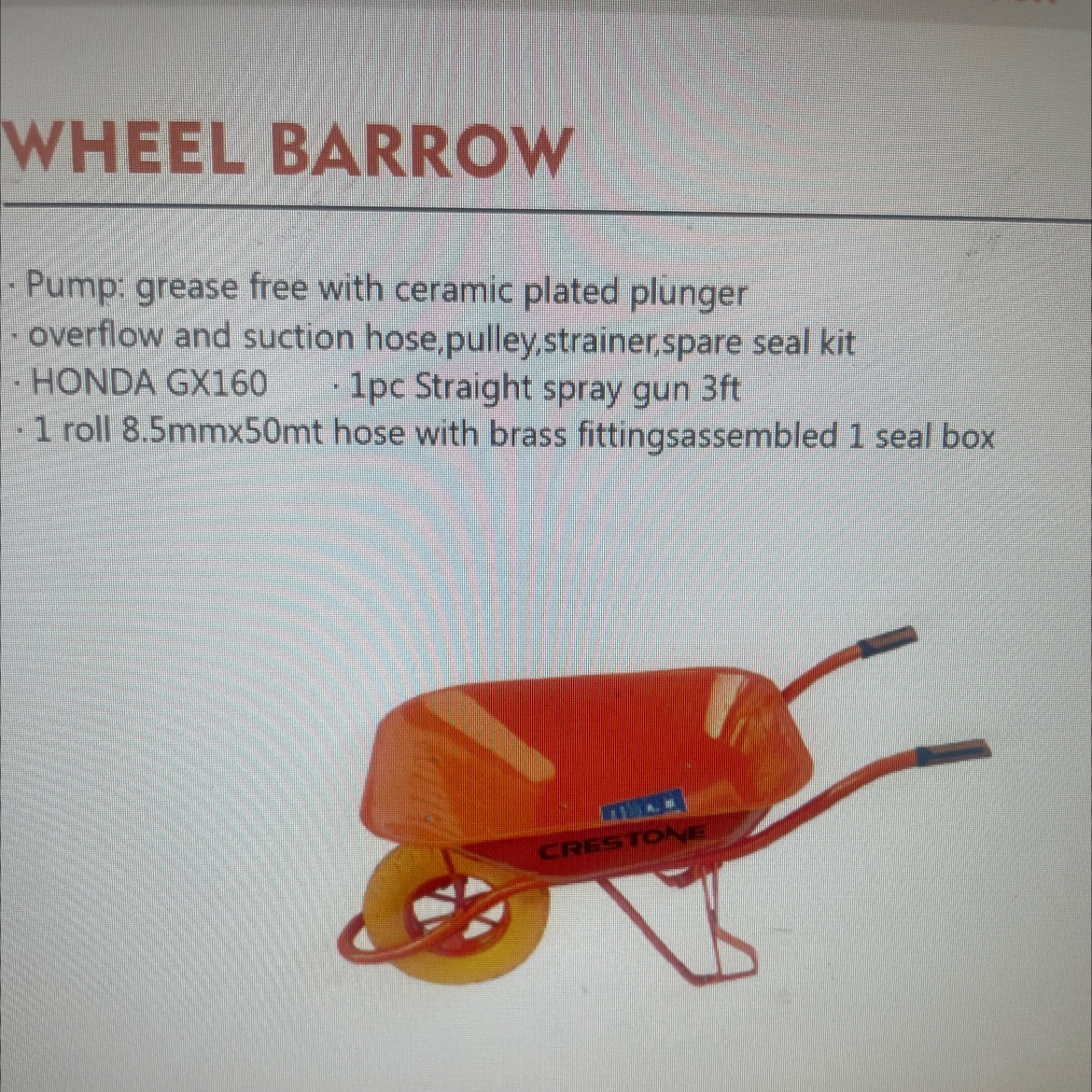 WHEEL BARROW PU轮推车