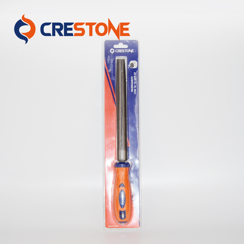HALF ROUND STEEL FILE WITH HANDLE