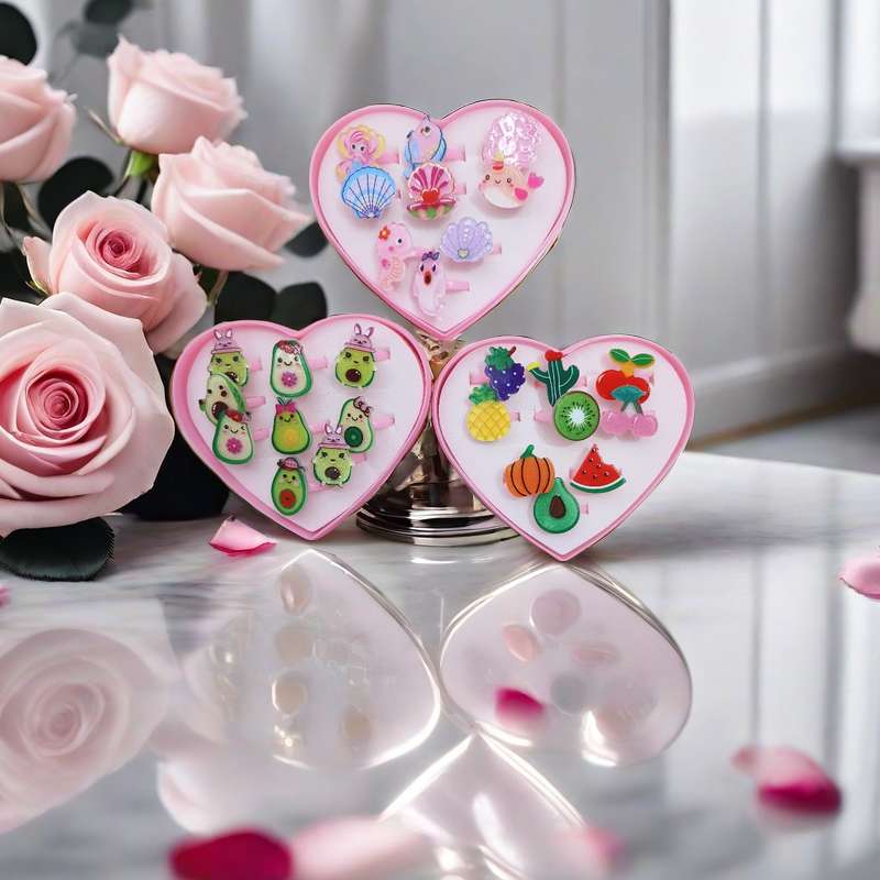 Children, acrylic, 9 rings in a box. For more products, please consult at store A2-3113, 13957918239 detail image 2