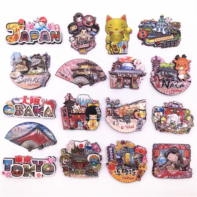 Customized refrigerator stickers for urban tourism from manufacturers, wholesale of household daily necessities, souvenirs, gifts, creative magnets and creative accessories detail image 1