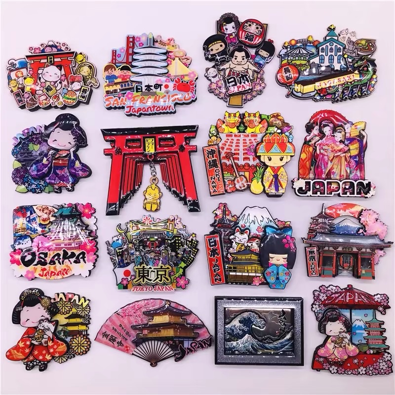 Customized refrigerator stickers for urban tourism from manufacturers, wholesale of household daily necessities, souvenirs, gifts, creative magnets and creative accessories detail image 3