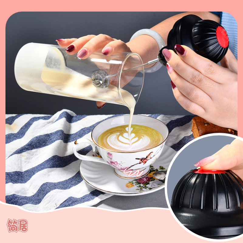 Multi-functional household milk frother, milk frother, coffee milk frother, beverage mixing cup, portable electric mixer details Picture