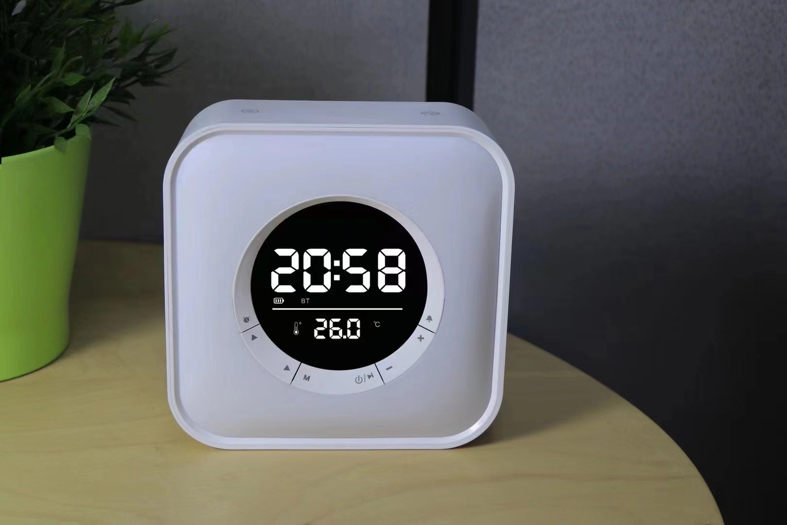 New Cross-Border Bluetooth Speaker Creative Clock Alarm Clock P10 Small Sound Atmosphere Lights Led Bluetooth Speaker Subwoofer Speaker Subwoofer undefined