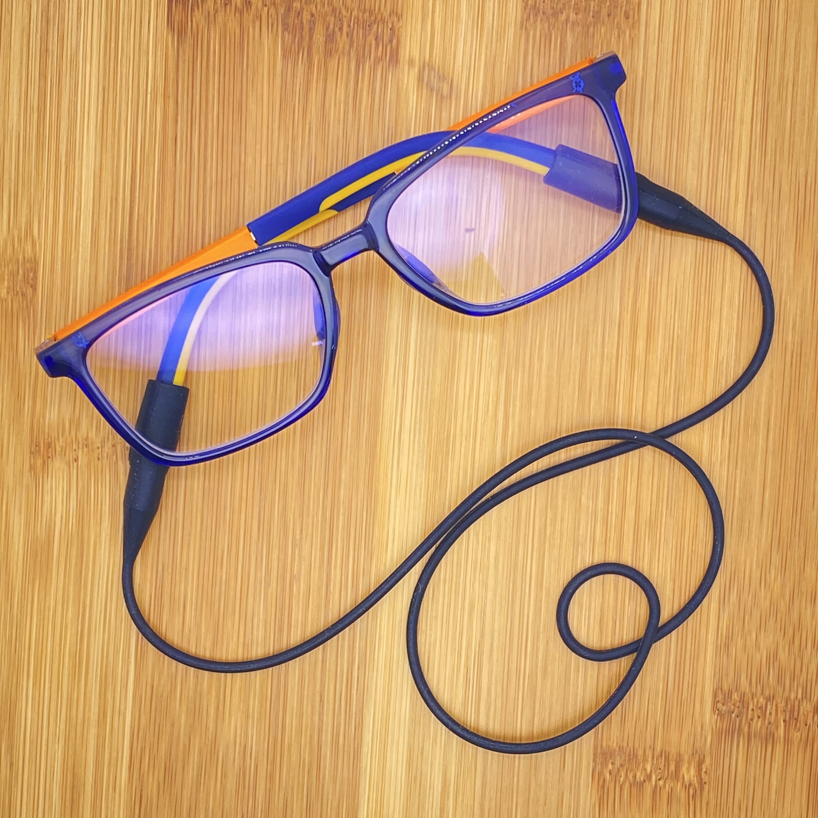 JX0091Y116 round-ended silicone eyeglass lanyard Specification image